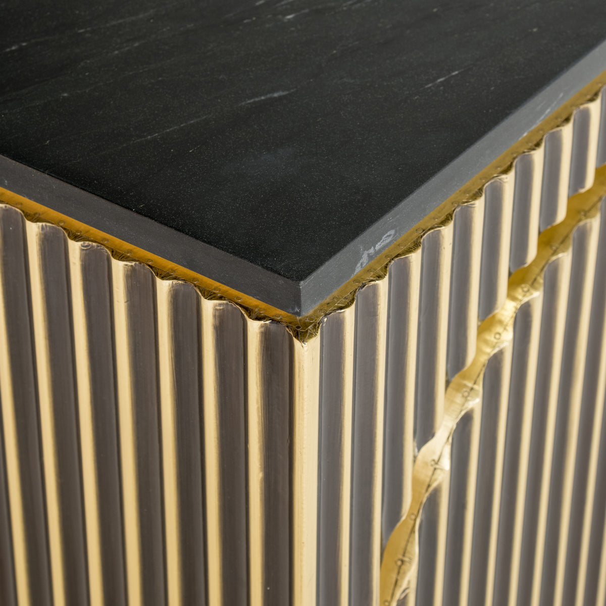 Richmond Interiors Sideboard Les Arcs brushed gold Richmond Interiors