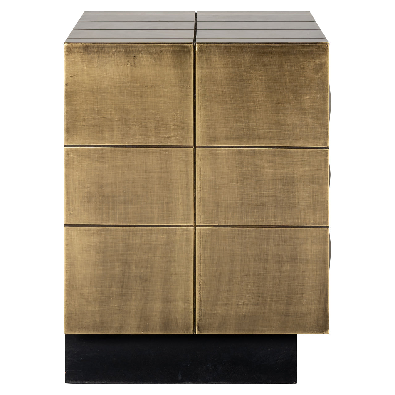 Richmond Interiors Nachttisch Collada brushed gold Nachttisch Richmond Interiors
