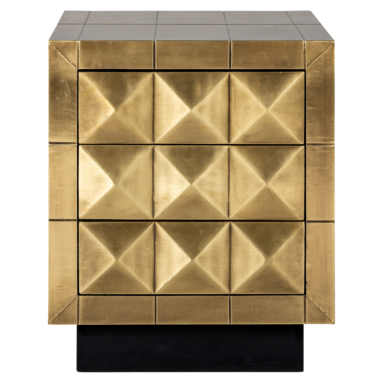 Richmond Interiors Nachttisch Collada brushed gold Nachttisch Richmond Interiors