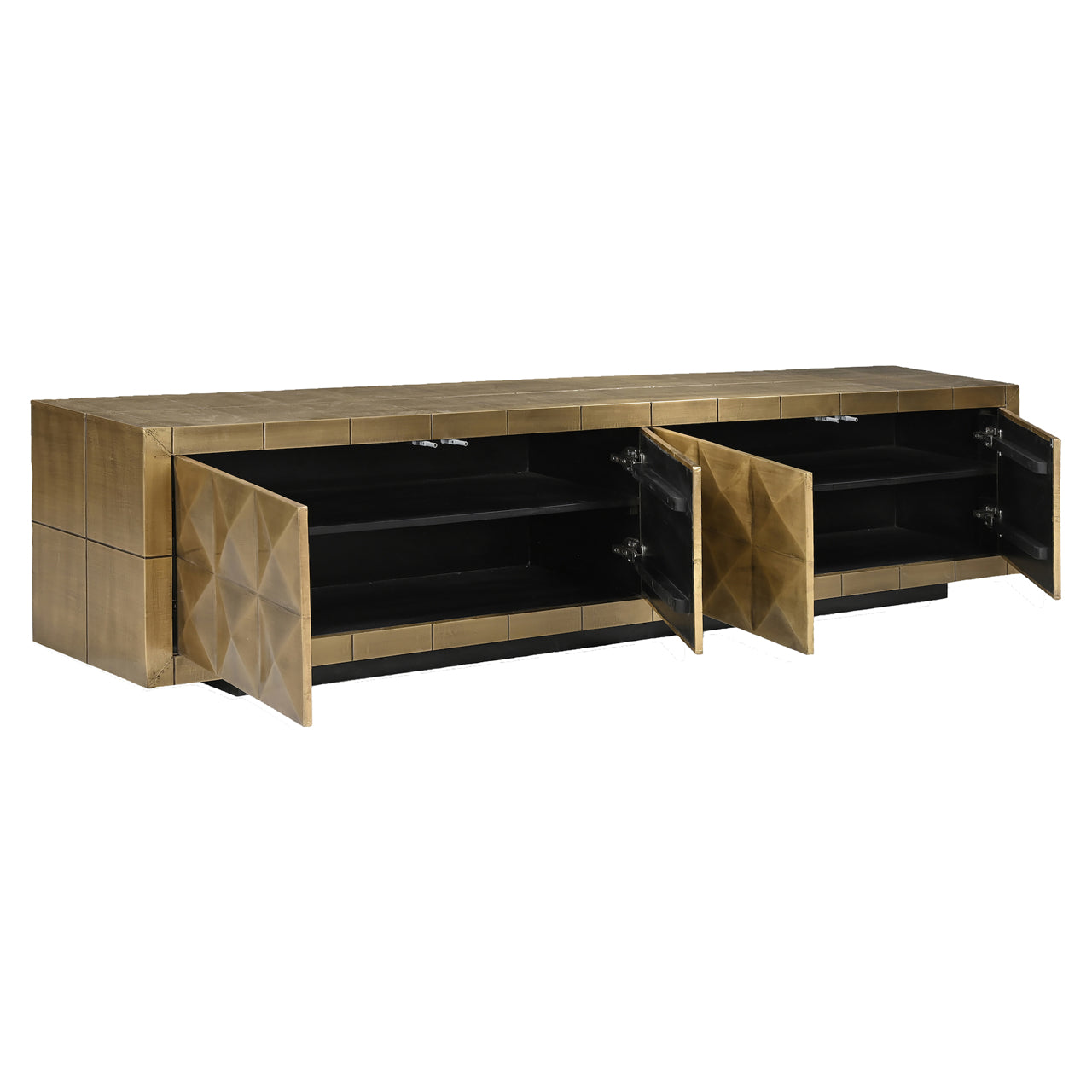 Richmond Interiors TV-Schrank Collada brushed gold TV-Schrank Richmond Interiors