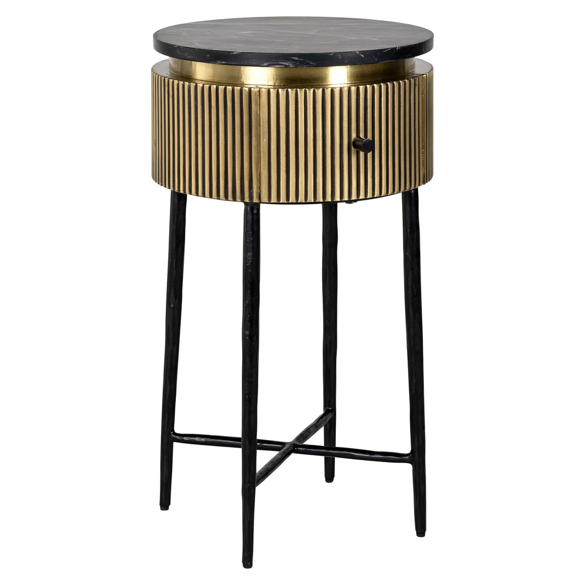 Richmond Interiors Beistelltisch Ironville gold Richmond Interiors