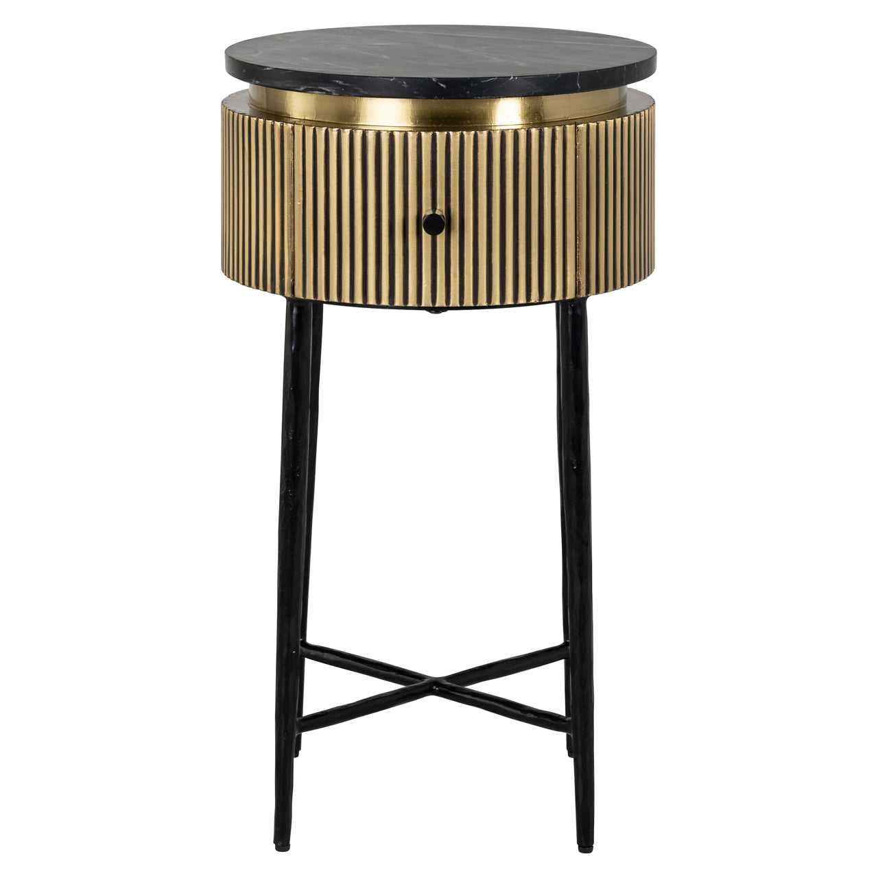 Richmond Interiors Beistelltisch Ironville gold Beistelltisch Richmond Interiors