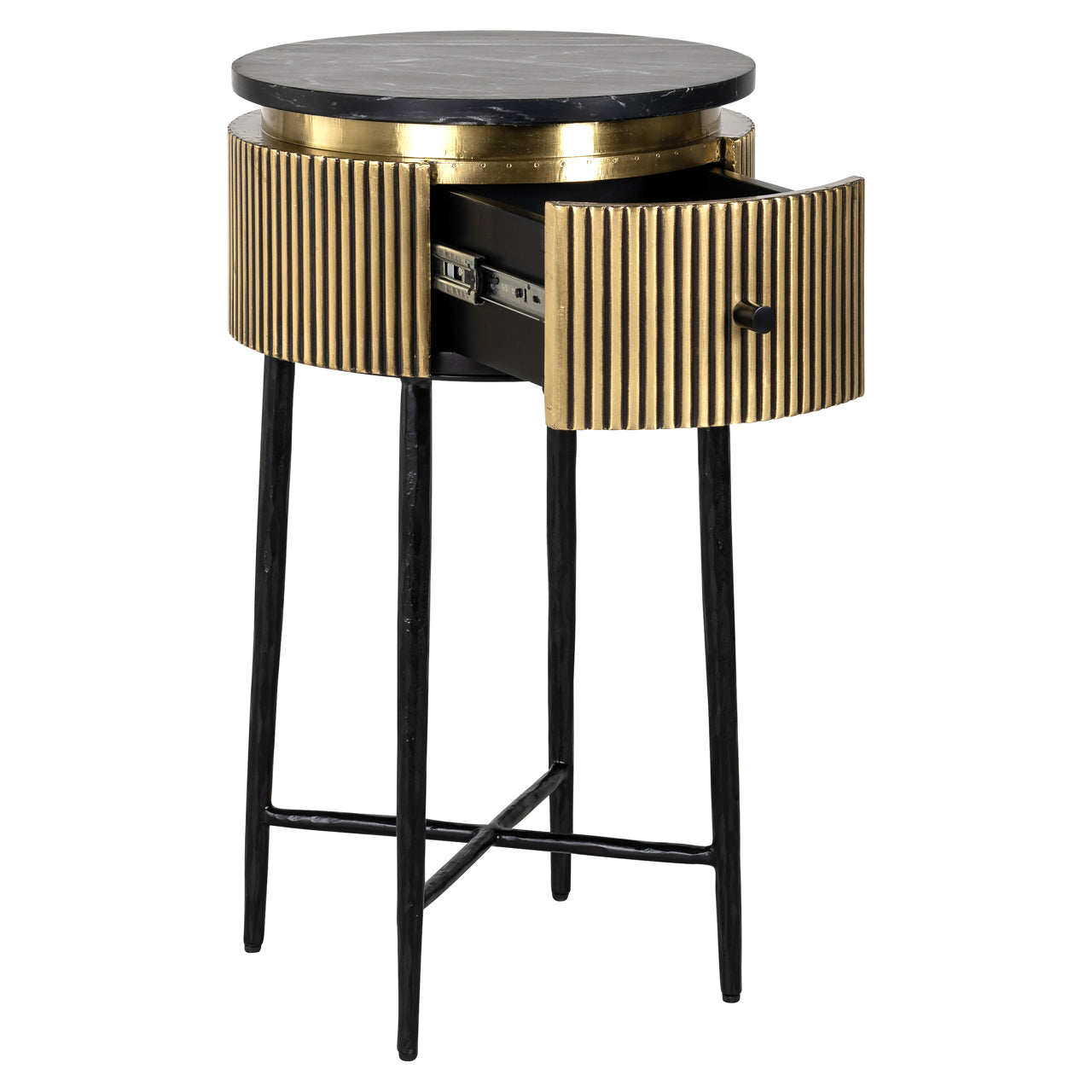 Richmond Interiors Beistelltisch Ironville gold Beistelltisch Richmond Interiors