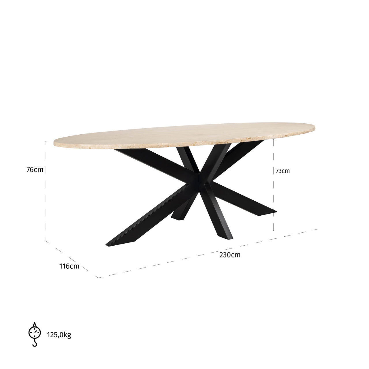 Richmond Interiors Esstisch Avalon bronze oval 230 Esstisch Richmond Interiors