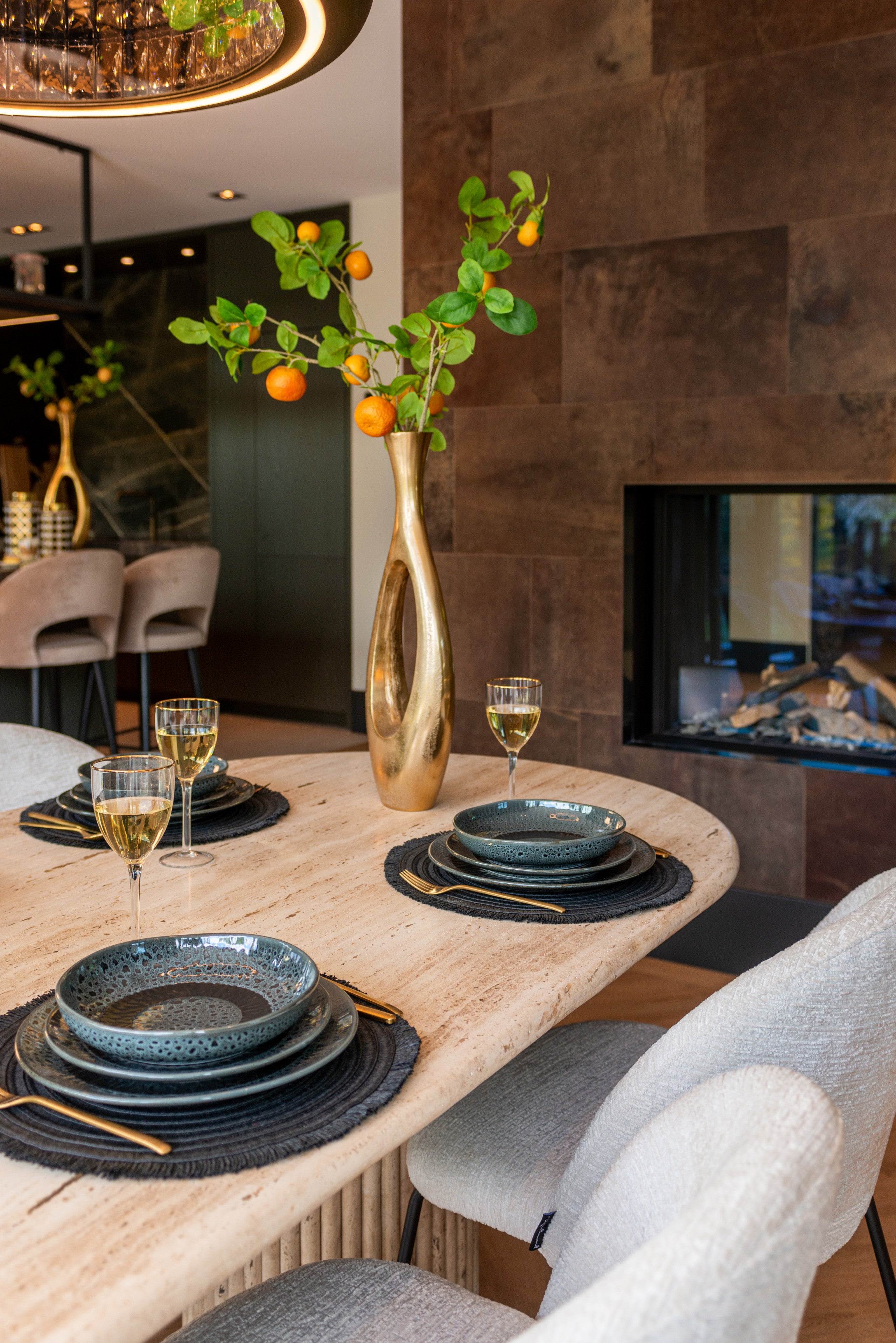 Richmond Interiors La Cantera oval dining table 240cm