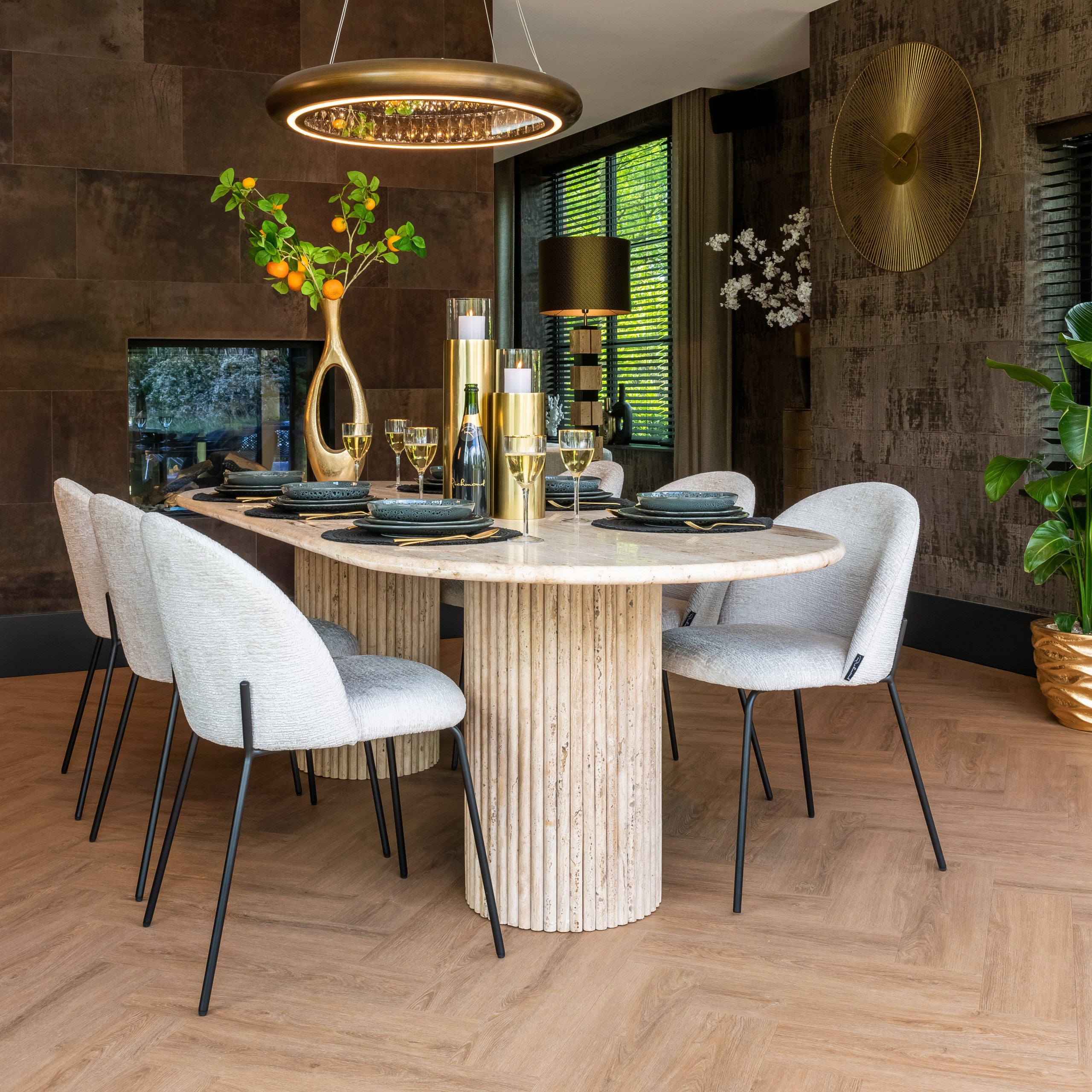 Richmond Interiors Esszimmerstuhl Alyssa cream fusion (Set of 2) Esszimmerstuhl Richmond Interiors