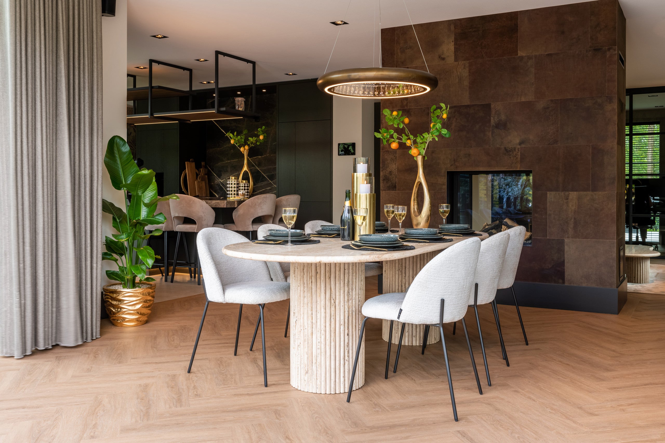 Richmond Interiors Esszimmerstuhl Alyssa cream fusion (Set of 2) Esszimmerstuhl Richmond Interiors