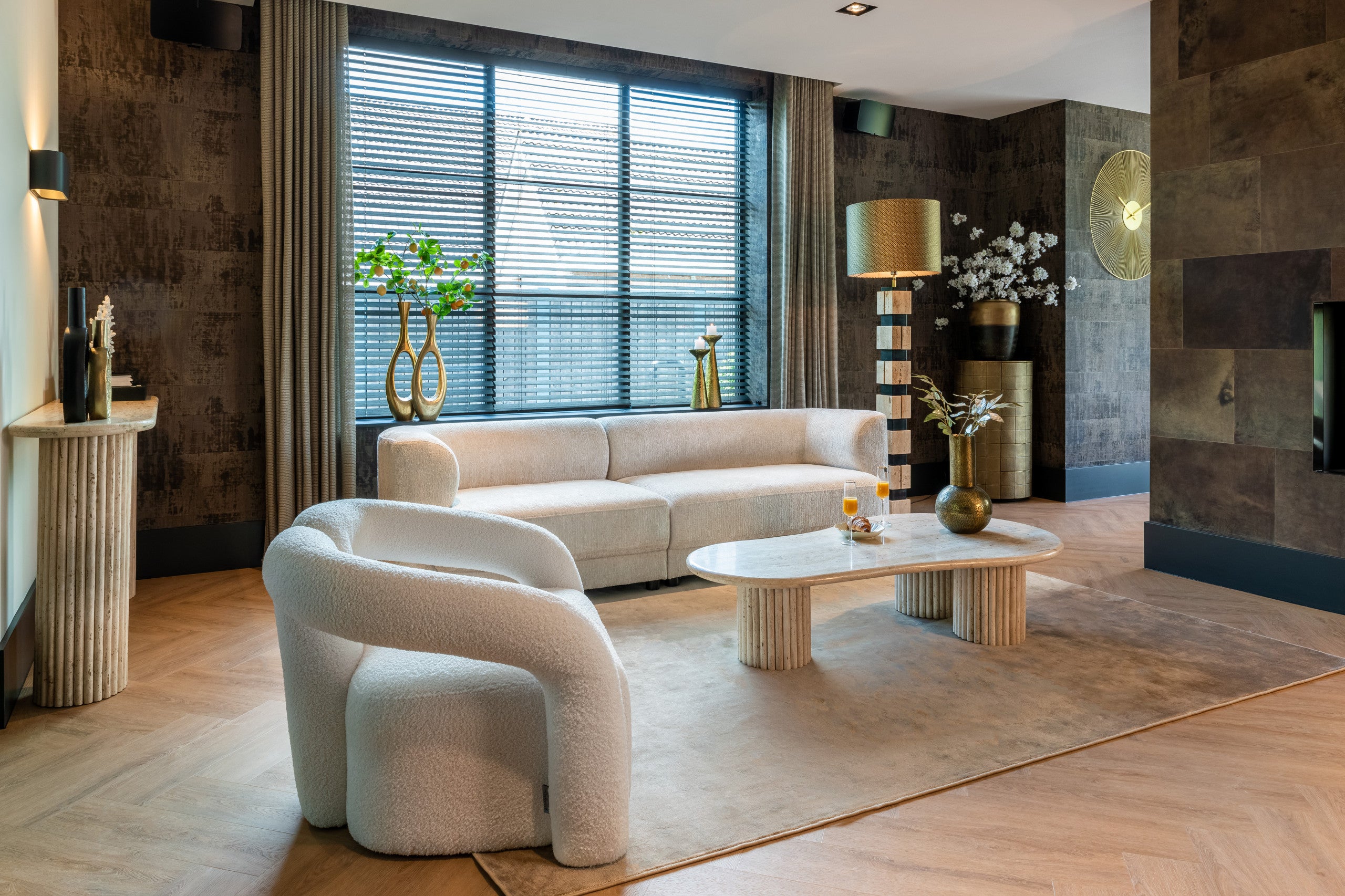 Richmond Interiors La Cantera coffee table organic shape