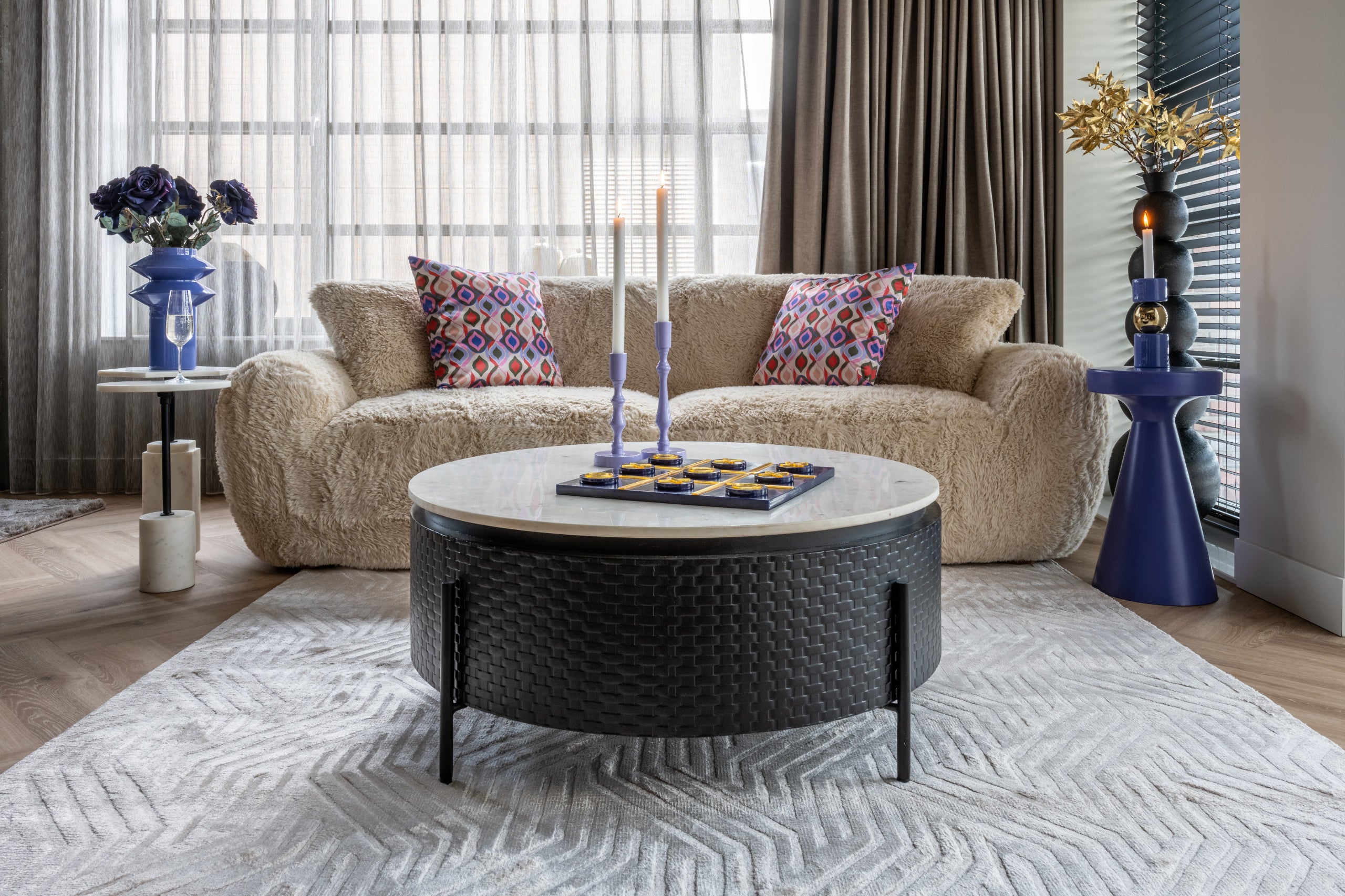 Richmond Interiors Kerzenhalter Febe purple