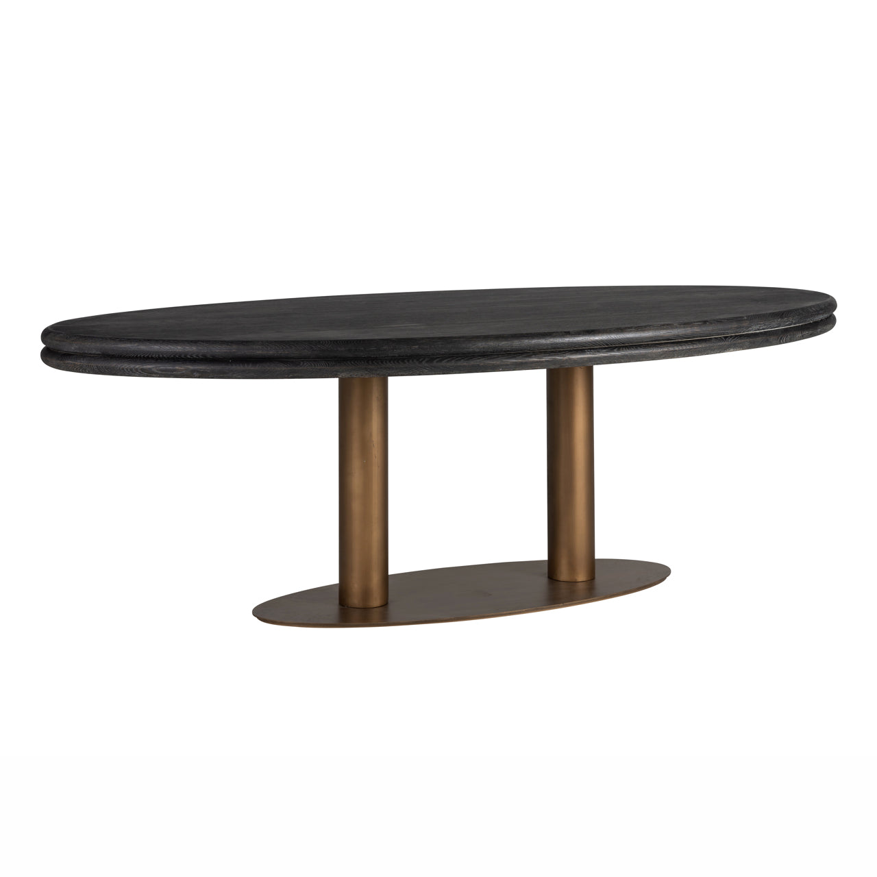 Richmond Interiors Esstisch Macaron black rustic oval 235 Esstisch Richmond Interiors