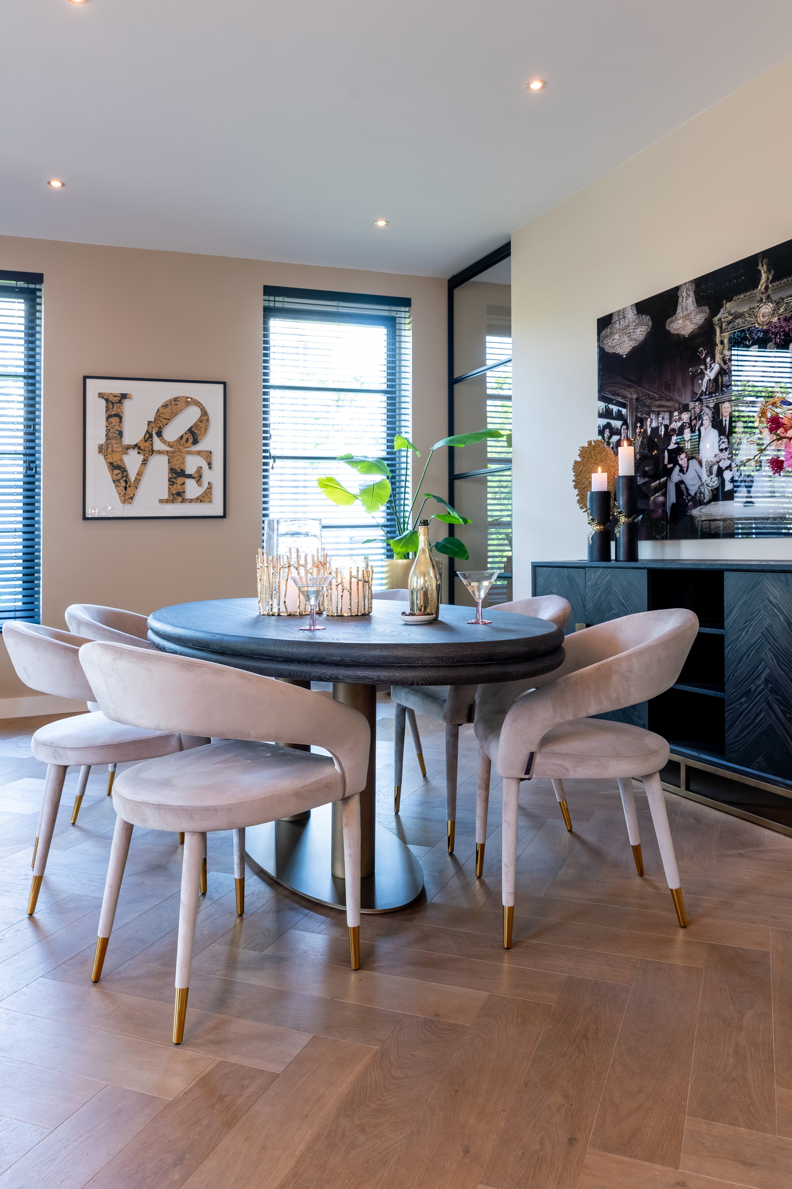 Richmond Interiors Sideboard Blackbone Brass black rustic Sideboard Richmond Interiors