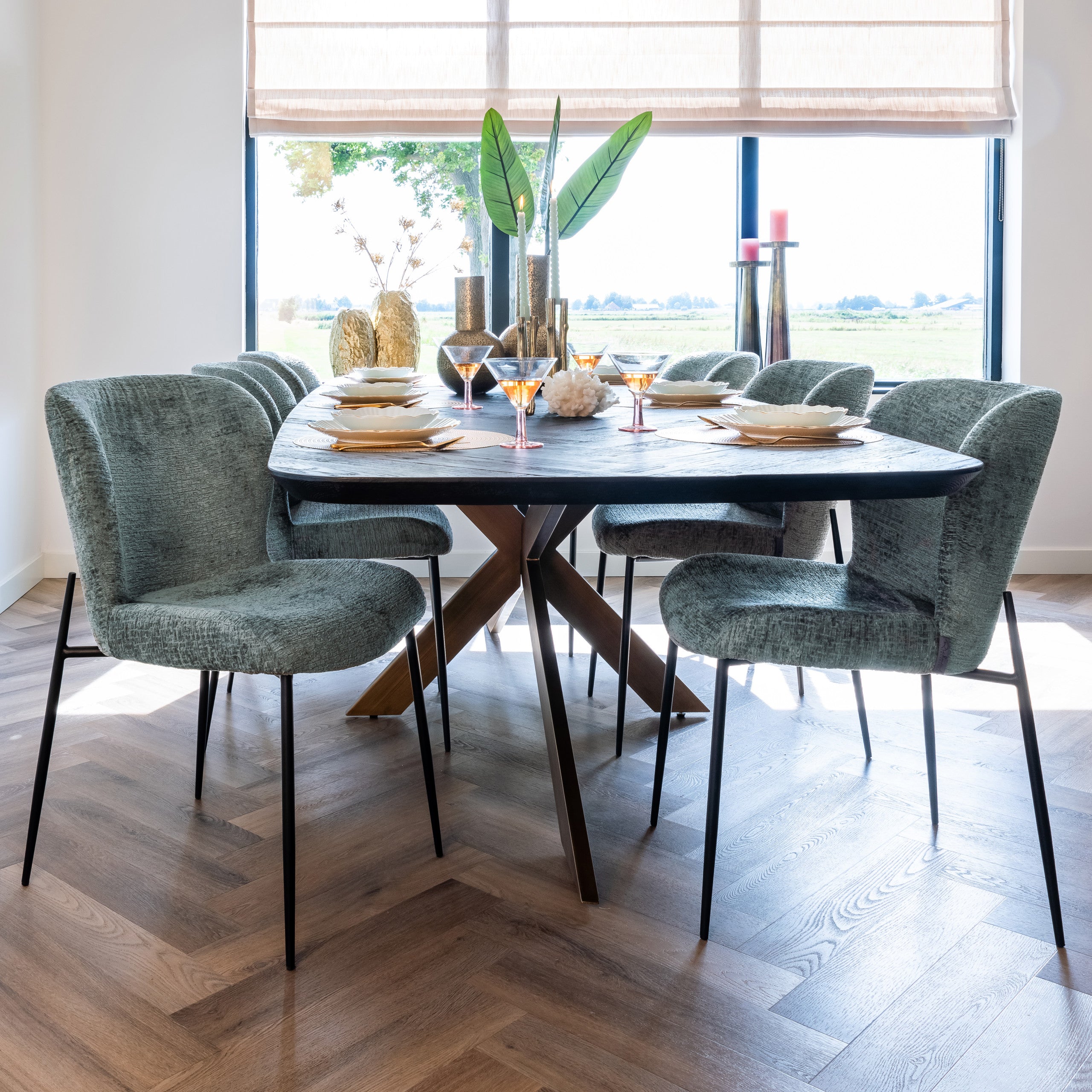 Richmond Interiors Esstisch Hayley dark coffee 280 Esstisch Richmond Interiors