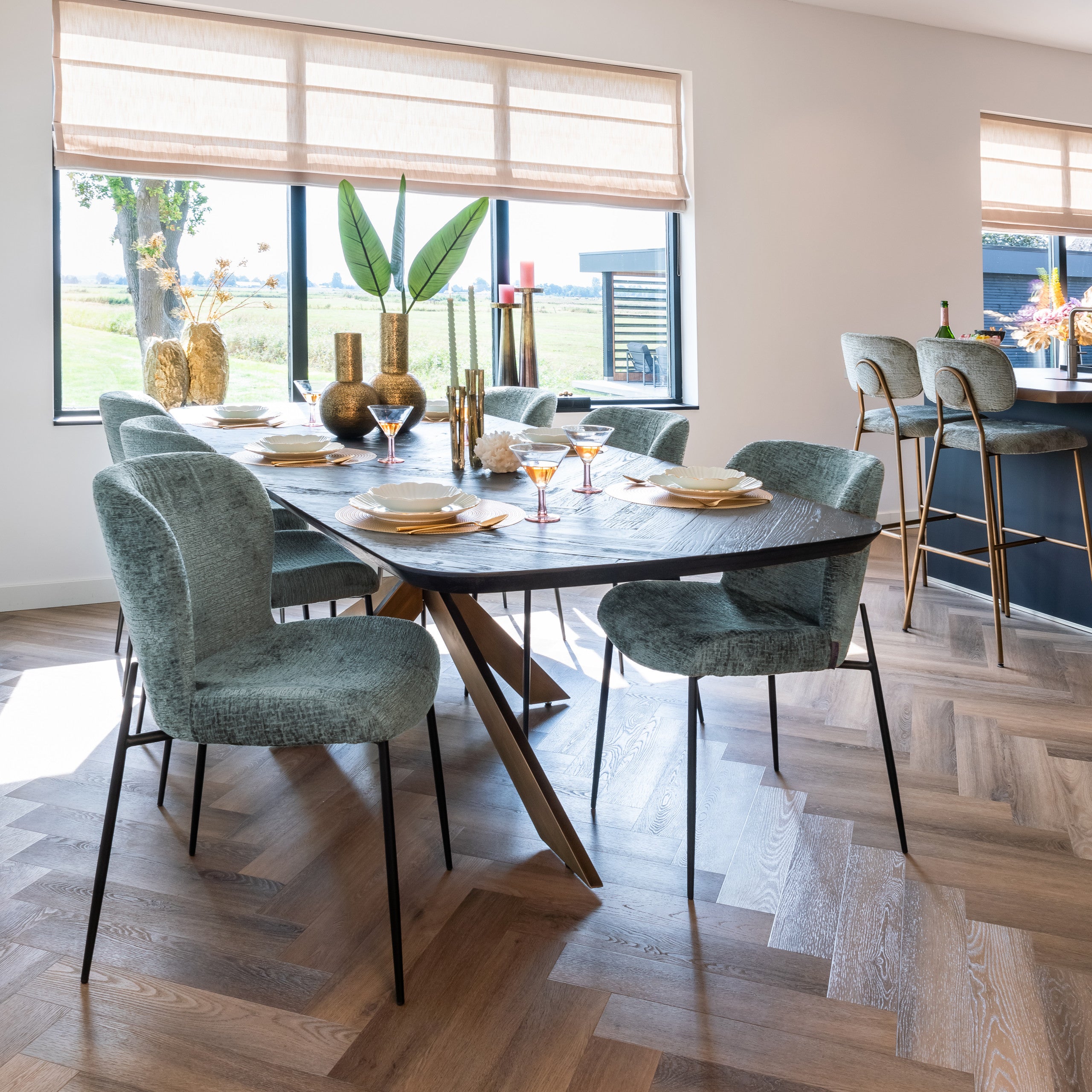 Richmond Interiors Esstisch Hayley dark coffee 280 Esstisch Richmond Interiors