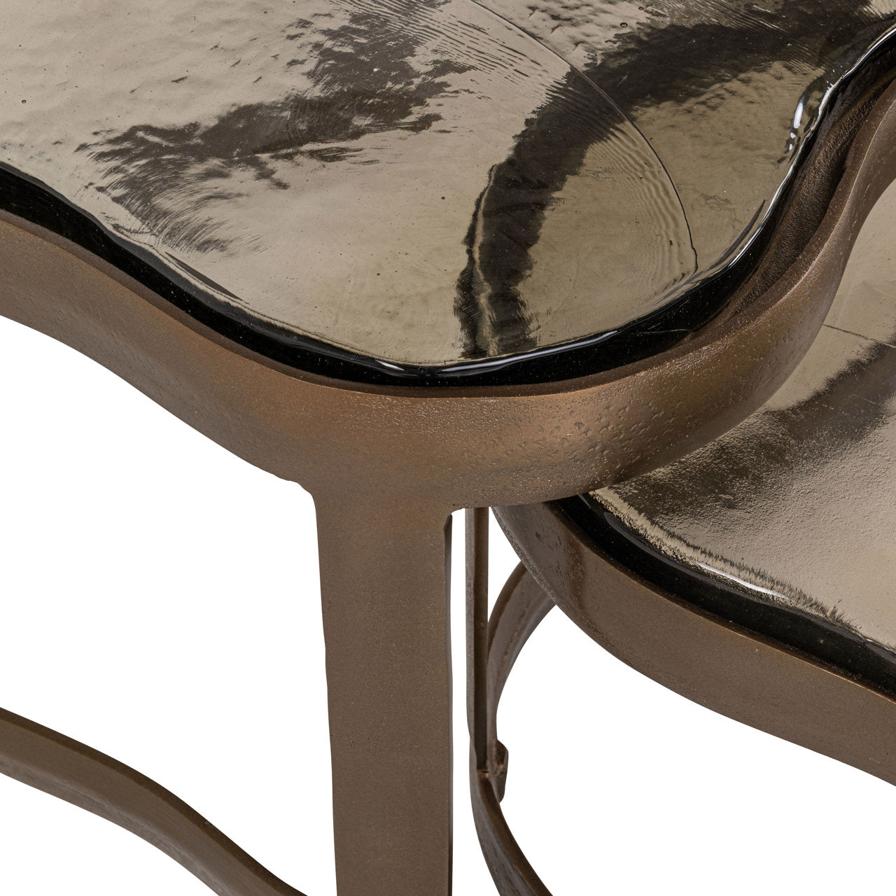 Richmond Interiors – Couchtisch-Set Fairfield Brass Antique (2er-Set) 2er-Set Couchtisch Richmond Interiors