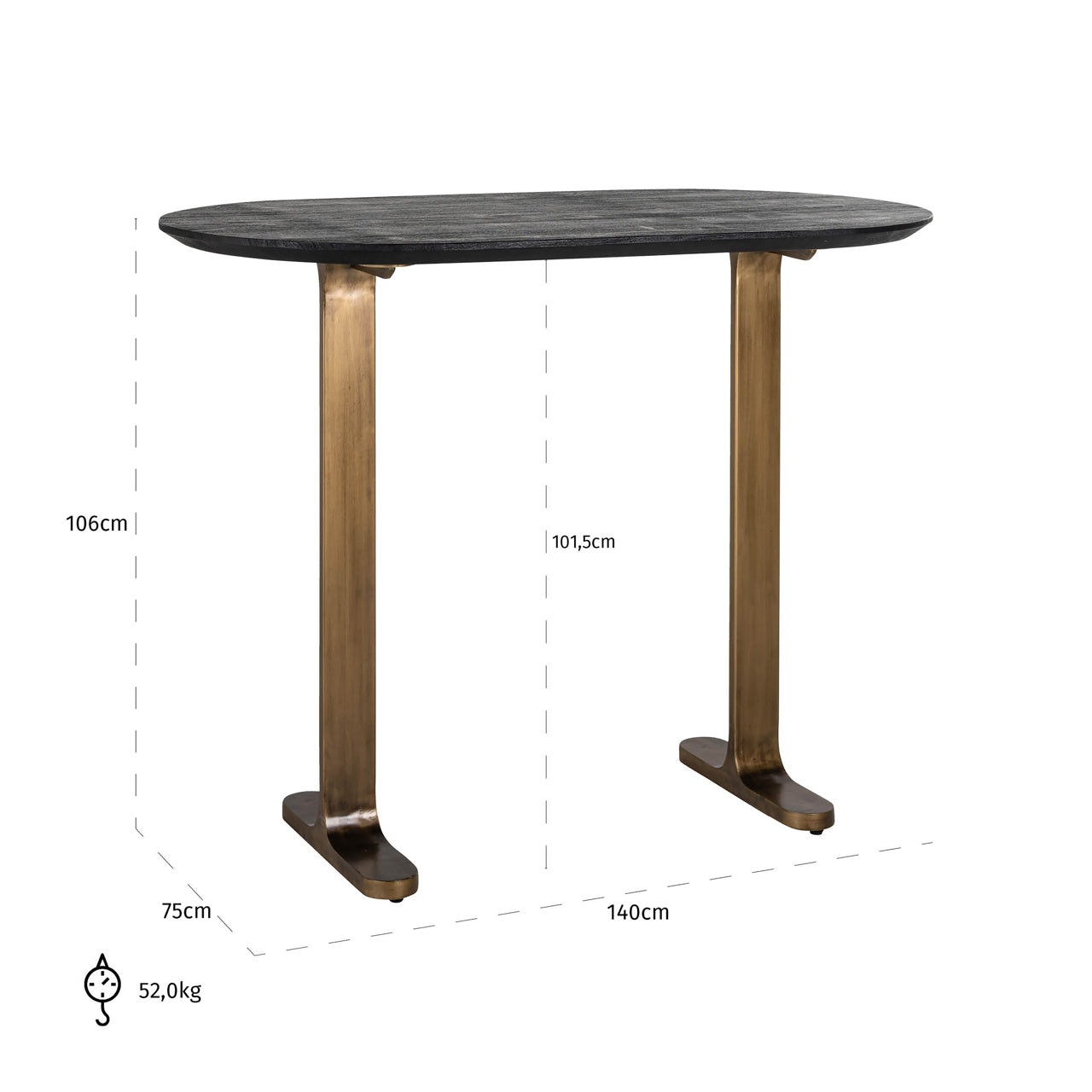 Richmond Interiors Bartisch Revelin black/gold 140 Bartisch Richmond Interiors