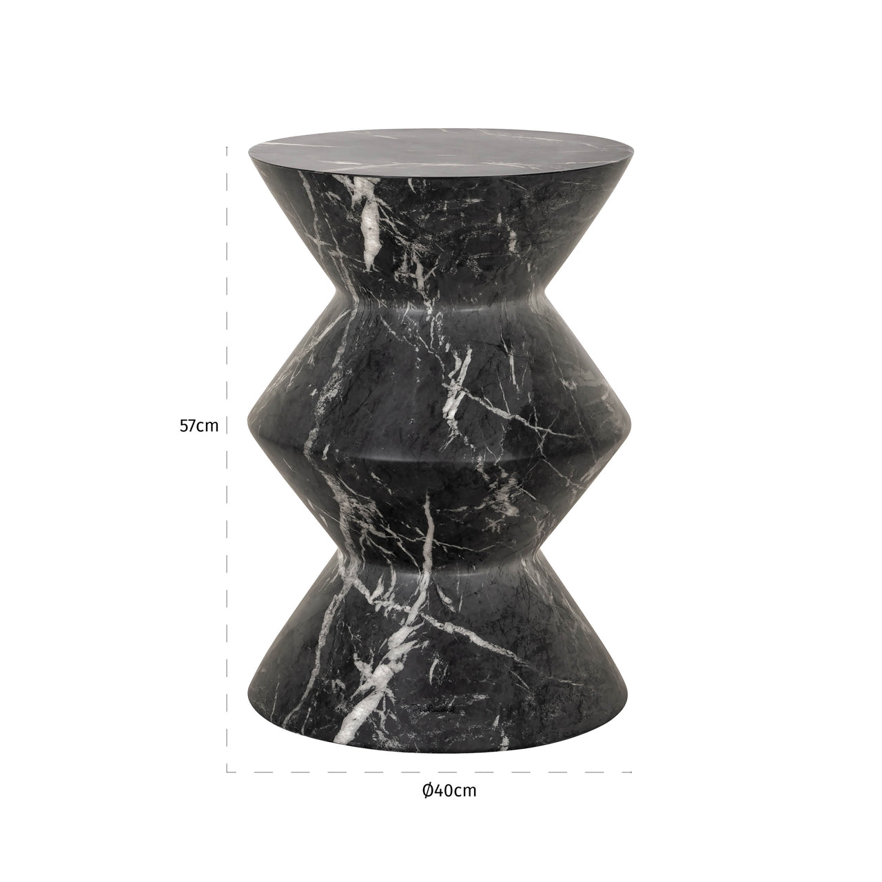 Richmond Interiors Beistelltisch Bosco black Beistelltisch Richmond Interiors