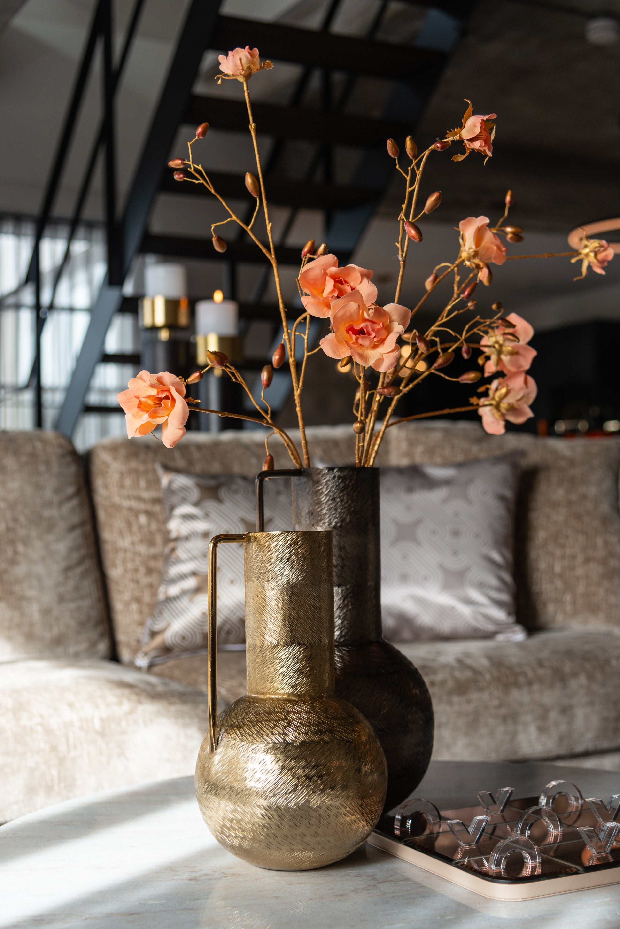 Richmond Interiors Kissen Mindy quadrant cream 50x50