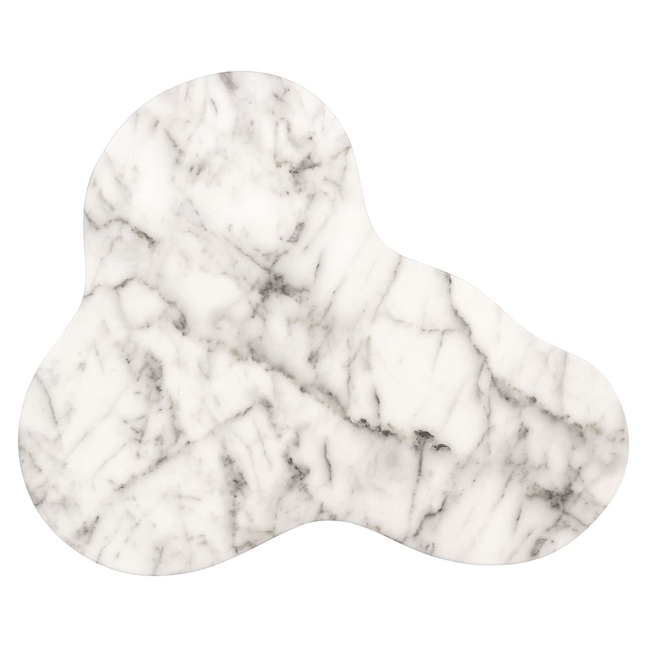 Richmond Interiors Beistelltisch Rockyard faux white marble (White) Beistelltisch rund Richmond Interiors