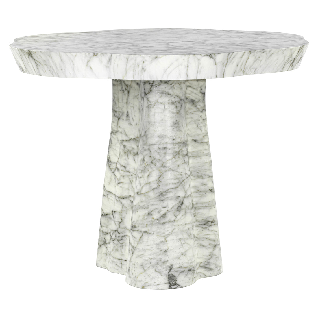 Richmond Interiors Outdoor Esstisch Rockyard white marble look 100Ø Outdoor Esstisch Richmond Interiors
