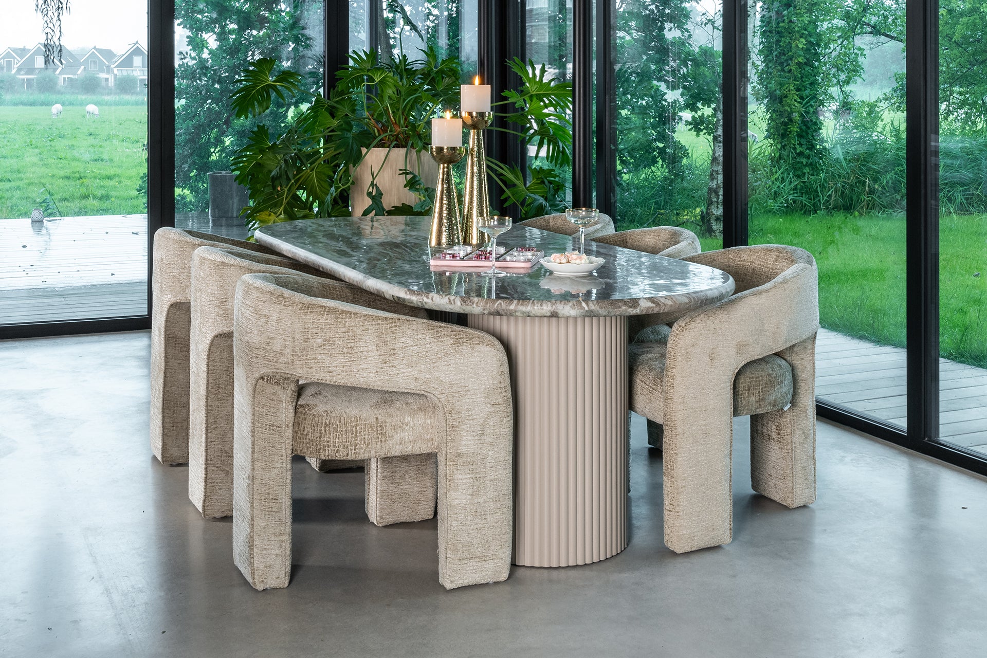 Richmond Interiors - Stuhl Belle desert fusion feuerhemmend Esszimmerstuhl Richmond Interiors