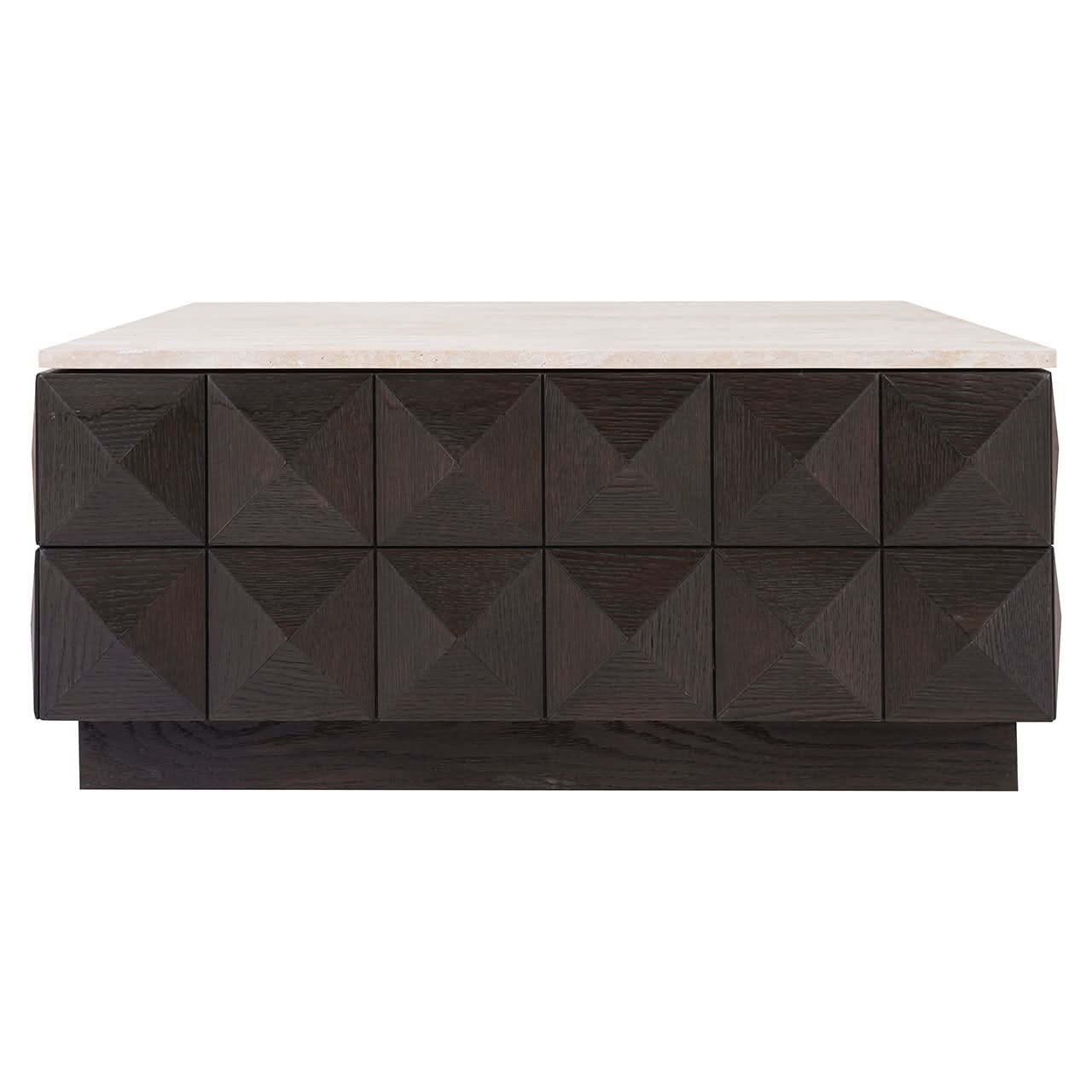 Richmond Interiors Couchtisch Claremont (Brown) Couchtisch eckig Richmond Interiors
