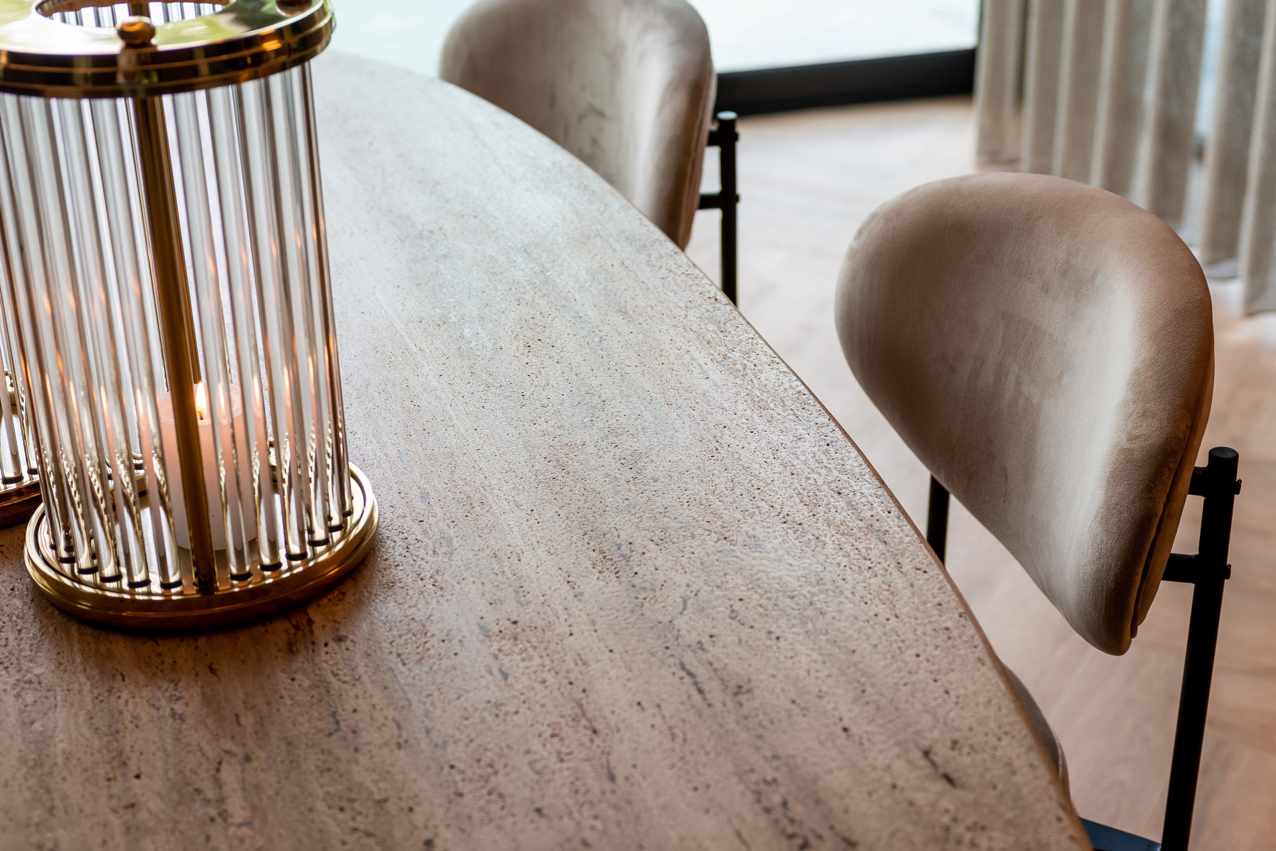 Richmond Interiors Esstisch Hampton black oval 230 Esstisch Richmond Interiors