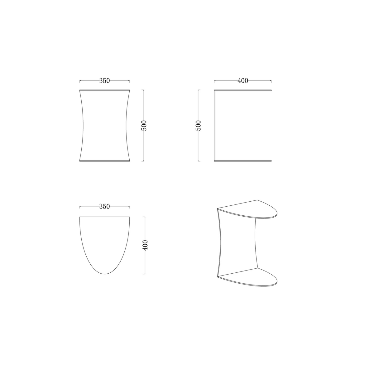 The Grand Collection MONTU Beistelltisch – Bronze HOMKA living