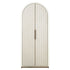 Richmond Interiors Schrank Tivoli mit gebogener Oberseite 2-türig (White) Regal Richmond Interiors