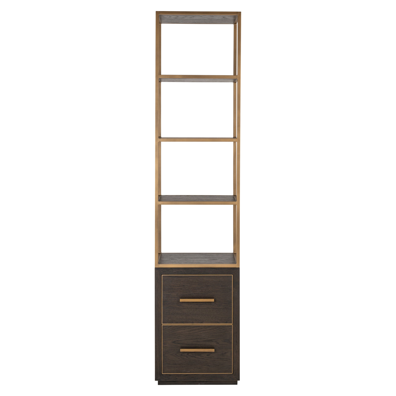 Richmond Interiors Vitrine Carter brown small 2-drawers Vitrine Richmond Interiors
