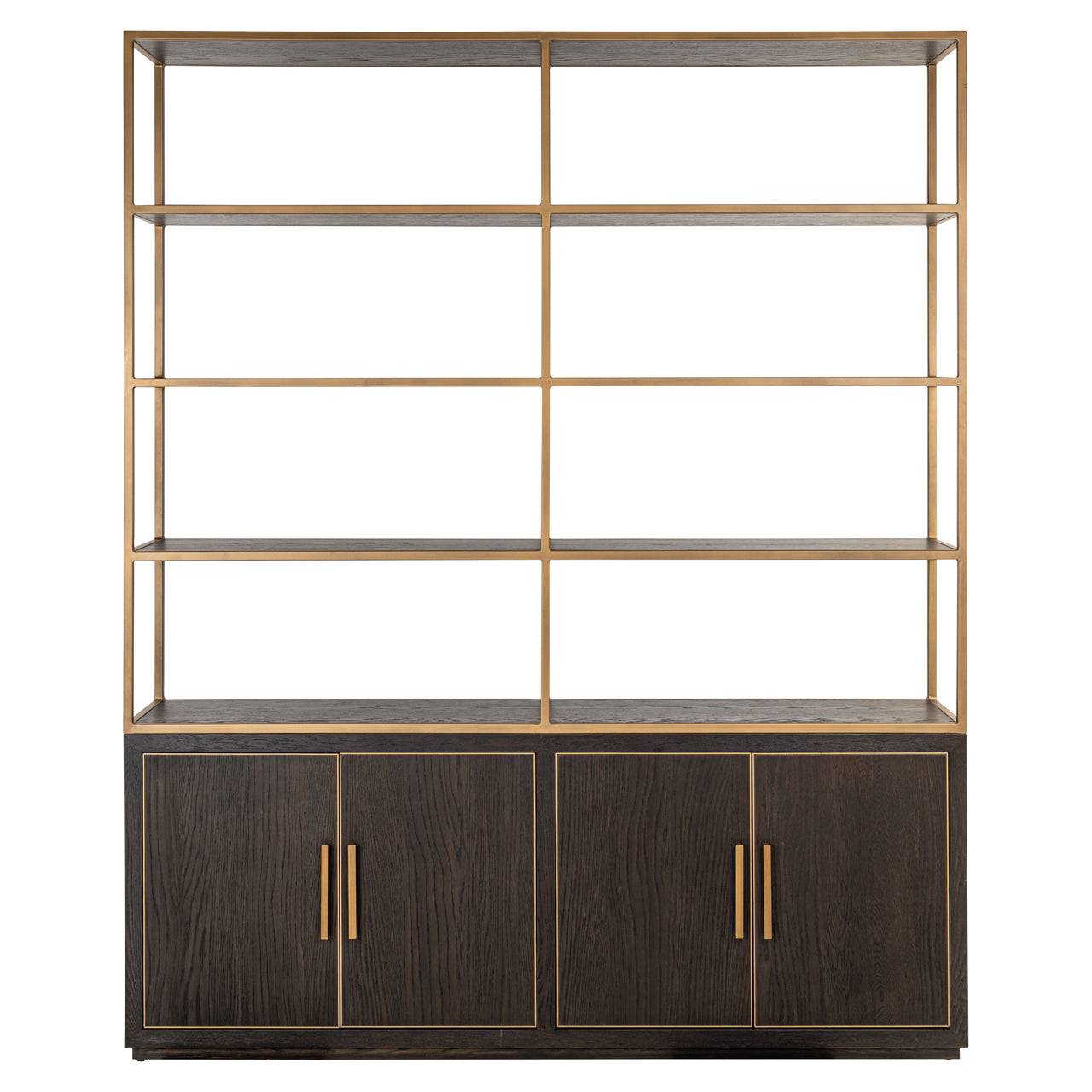 Richmond Interiors Vitrine Carter brown large 4-doors Vitrine Richmond Interiors
