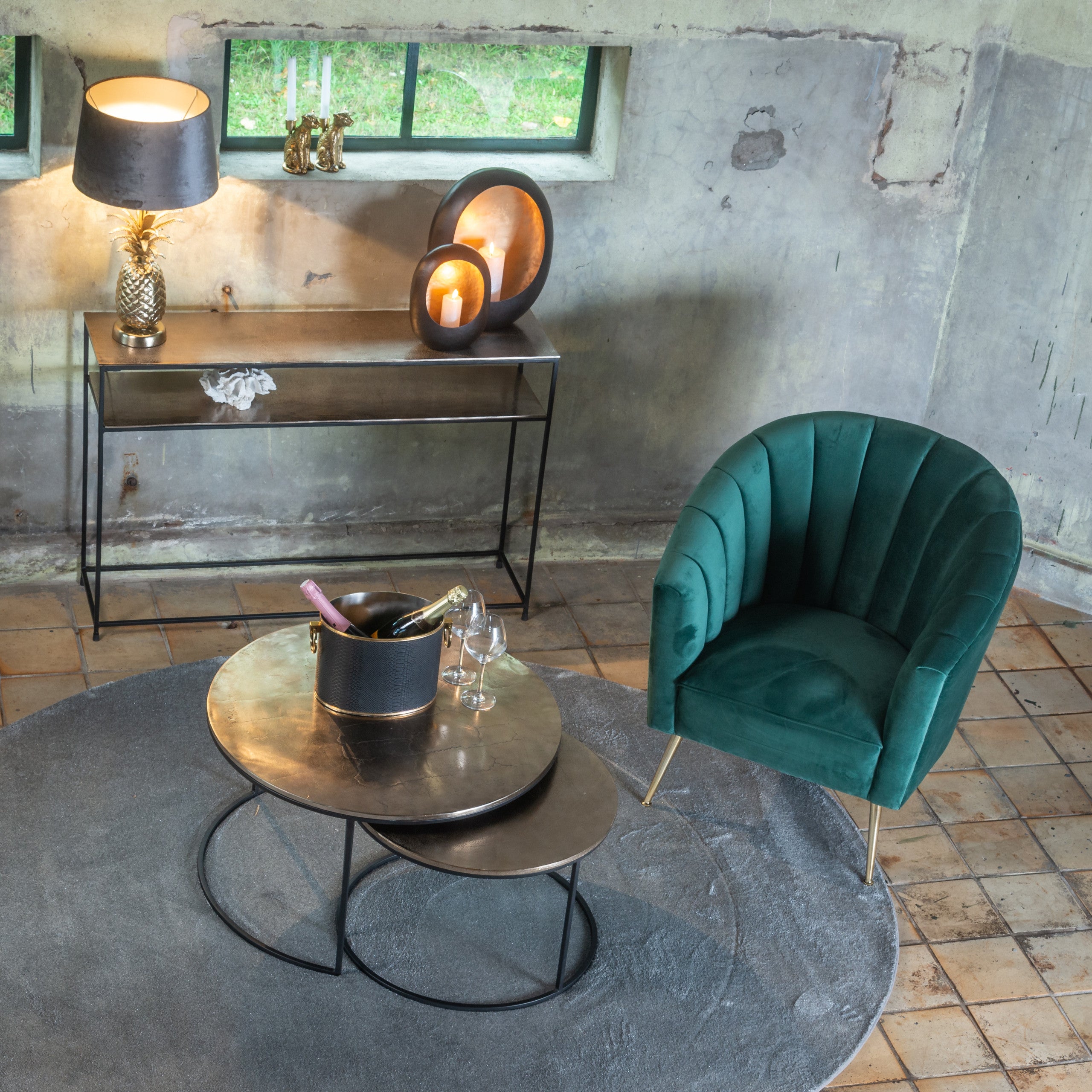 Richmond Interiors Konsole Chandon champagne gold