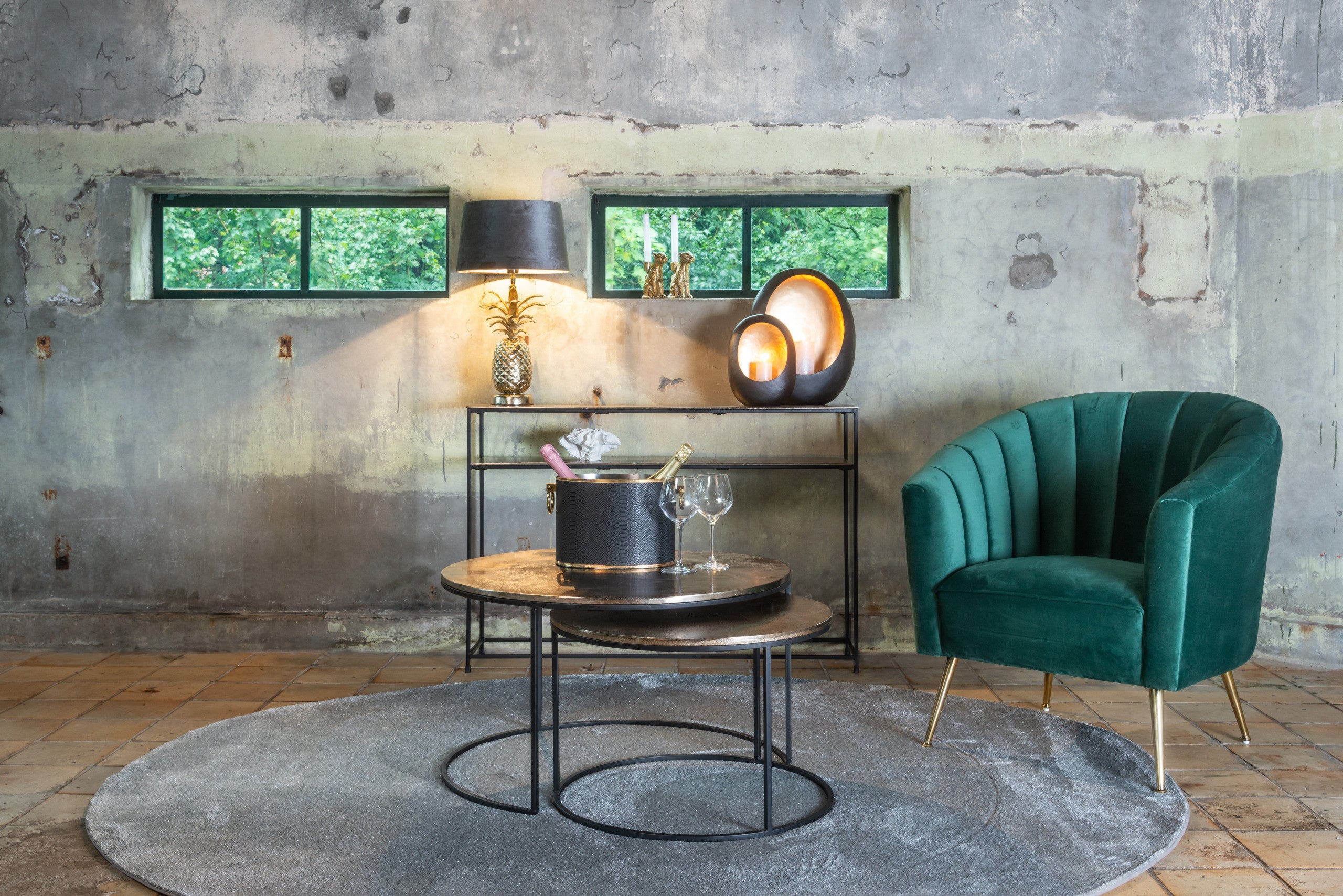 Richmond Interiors Konsole Chandon champagne gold