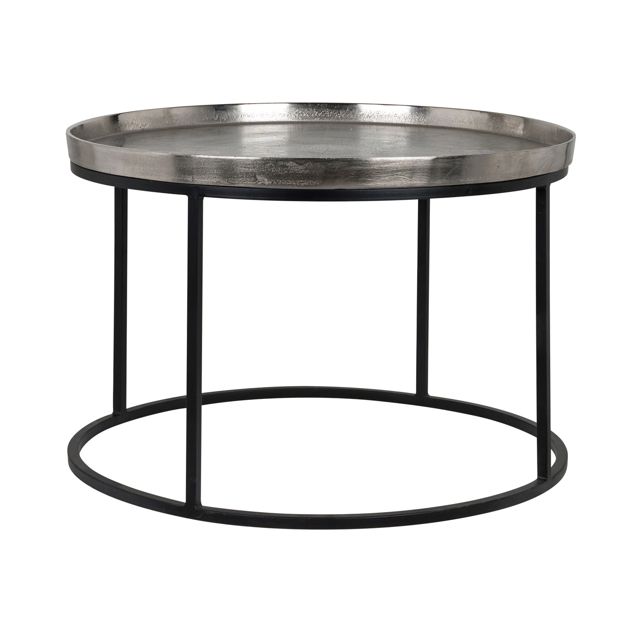 Richmond Interiors Couchtisch Lyam silver 70Ø Couchtisch Richmond Interiors
