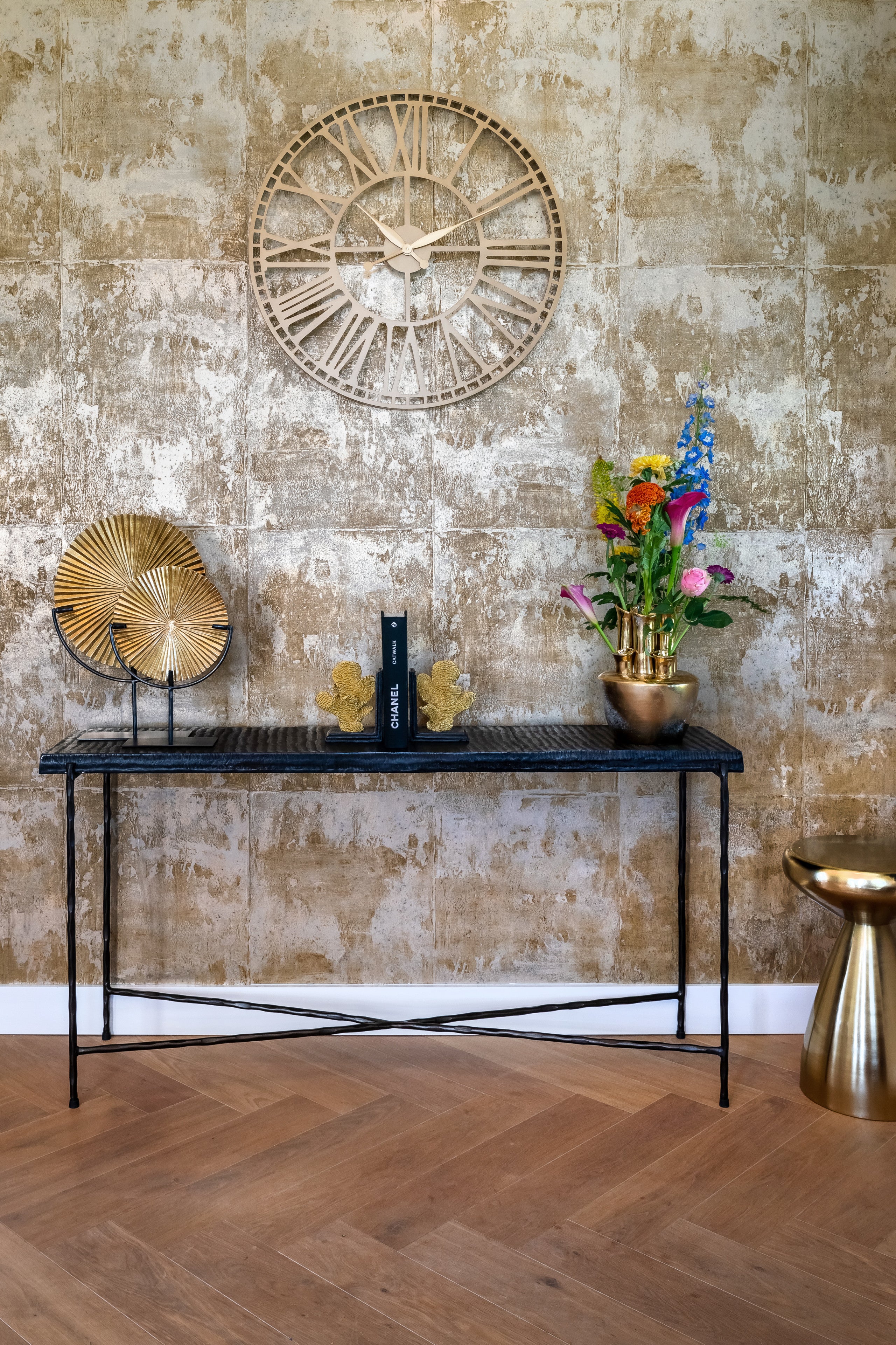 Richmond Interiors Beistelltisch Arlo gold Beistelltisch Richmond Interiors