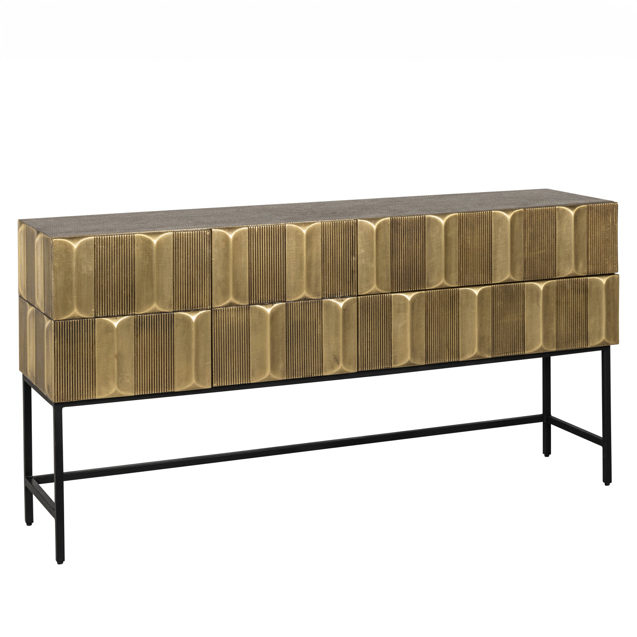 Richmond Interiors Sideboard Jaxx black/gold