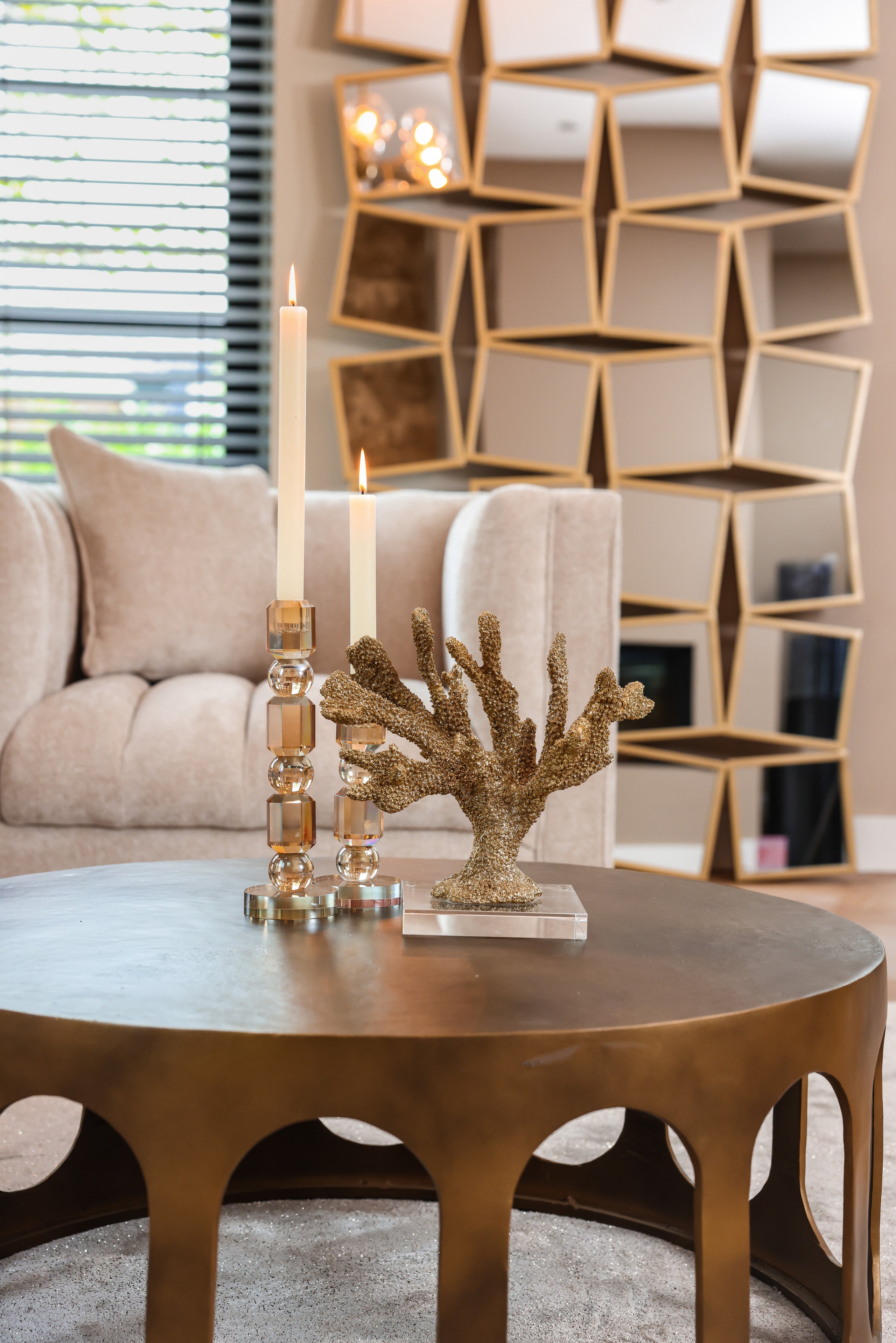 Richmond Interiors Couchtisch Du Pont brushed gold Couchtisch Richmond Interiors