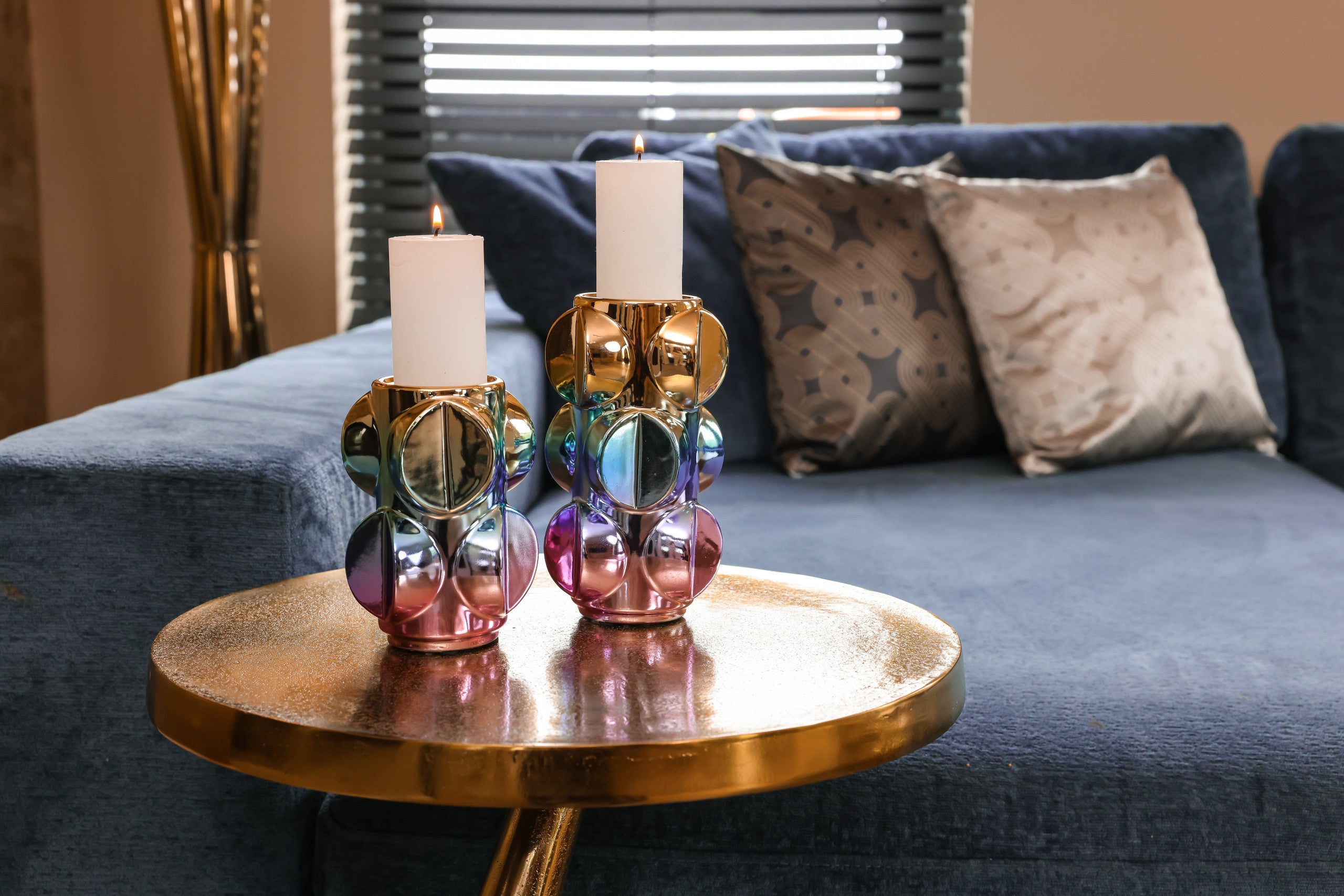 Richmond Interiors Beistelltisch Dolphin gold Beistelltisch Richmond Interiors