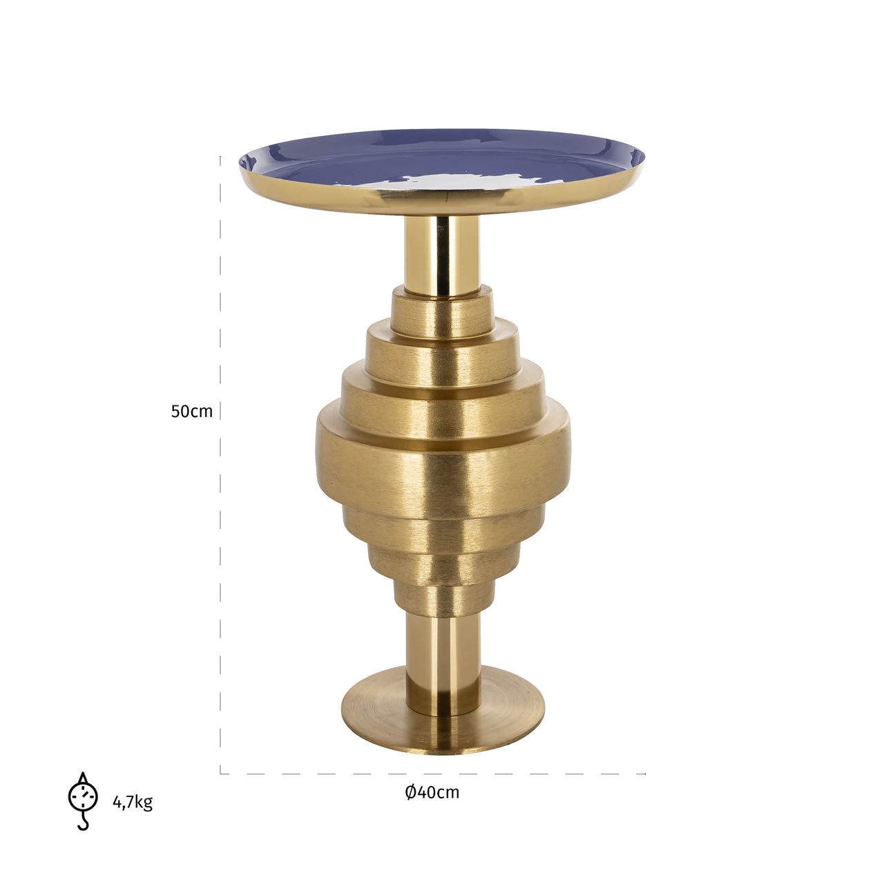 Richmond Interiors Beistelltisch Renao gold