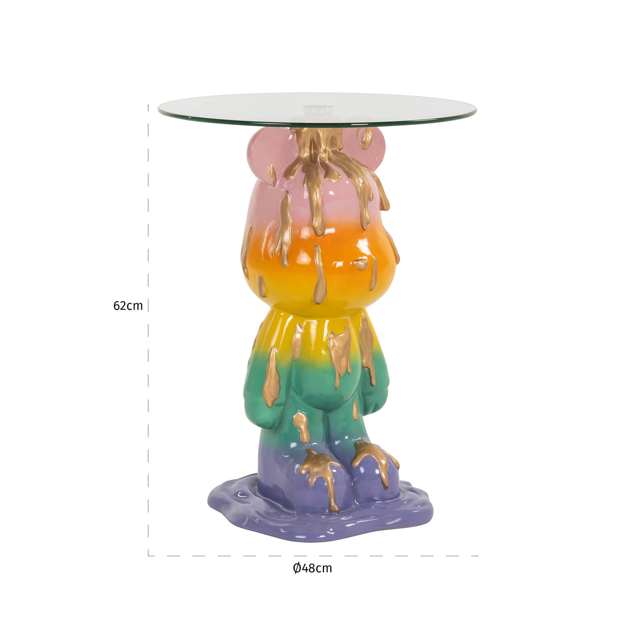 Richmond Interiors Beistelltisch Ebba multicolor Beistelltisch Richmond Interiors
