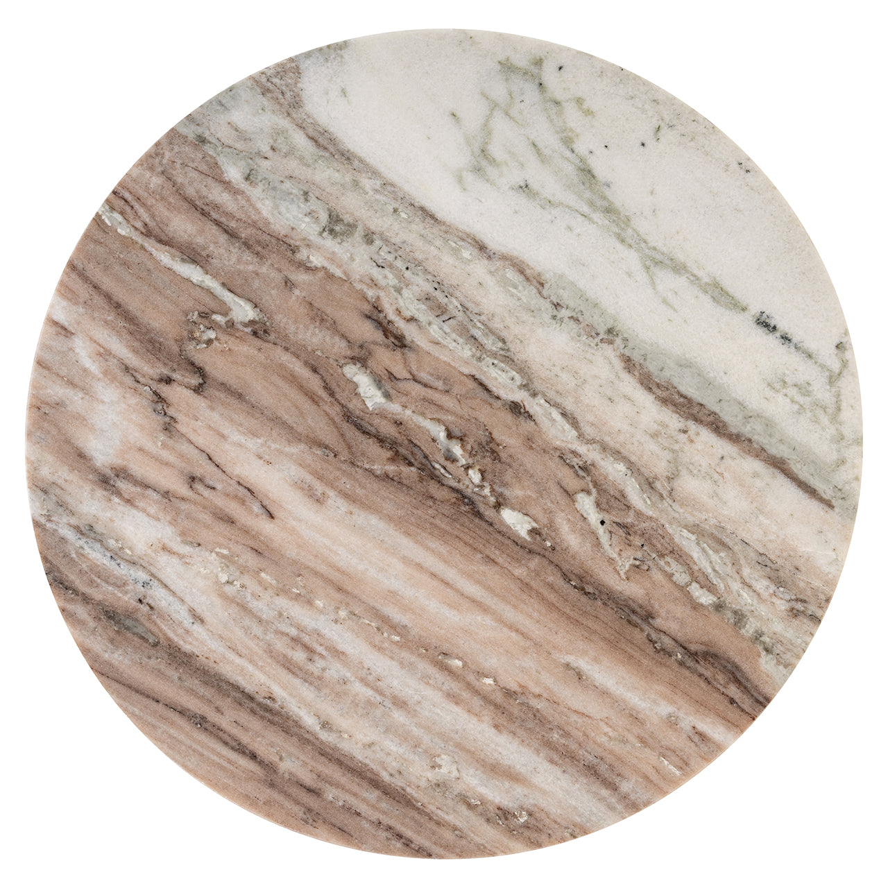 Richmond Interiors Beistelltisch Barley – Beige Beistelltisch rund Richmond Interiors