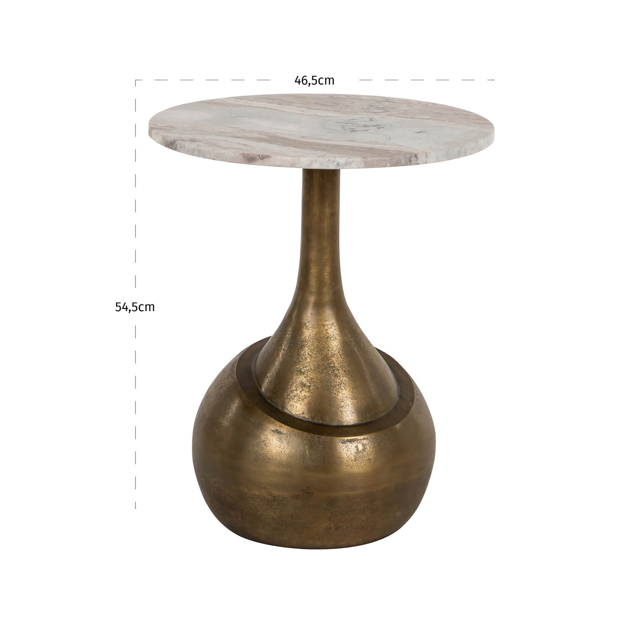 Richmond Interiors Beistelltisch Sia Blush beige Beistelltisch Richmond Interiors