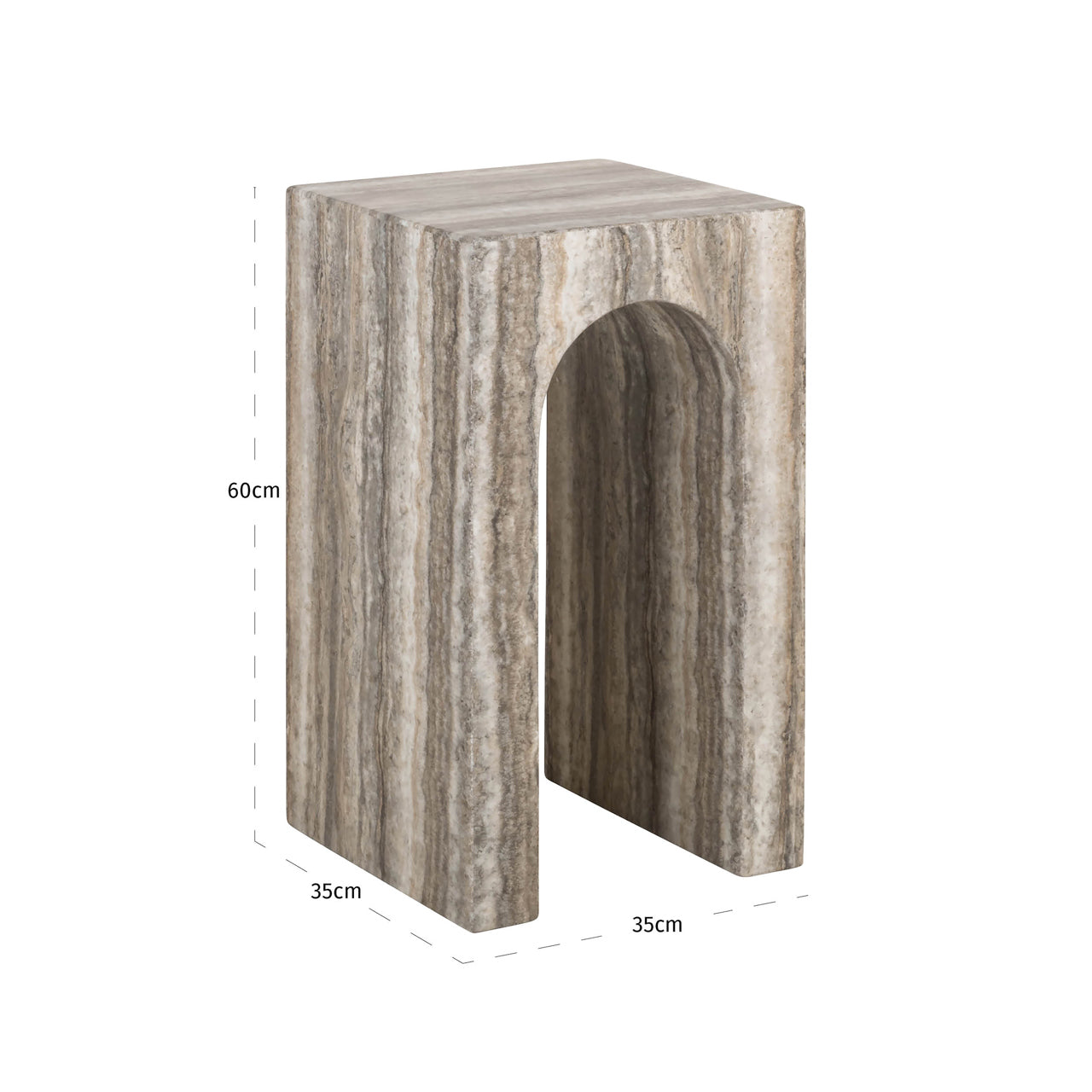 Richmond Interiors side table Dulce gray