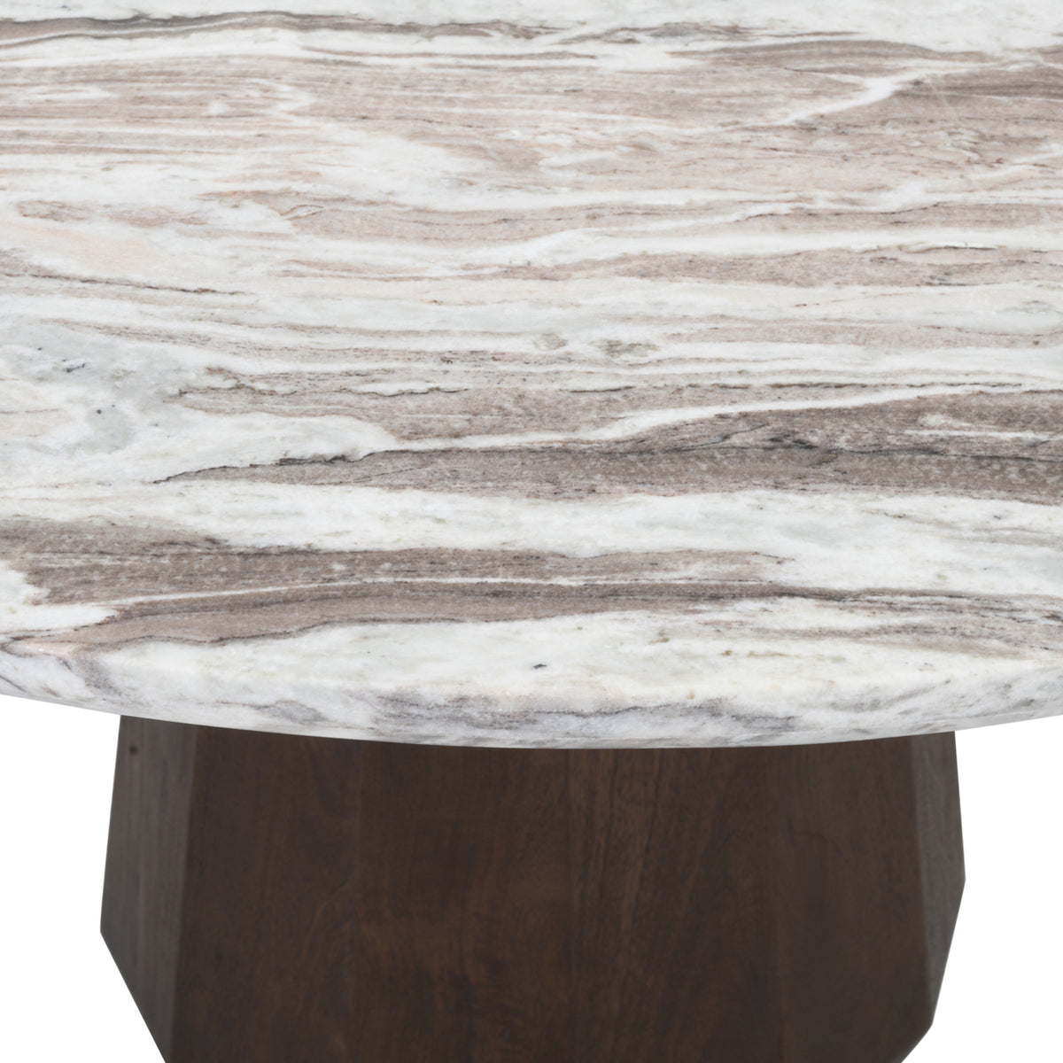 Richmond Interiors Esstisch Oberoy Blush beige 130Ø Richmond Interiors