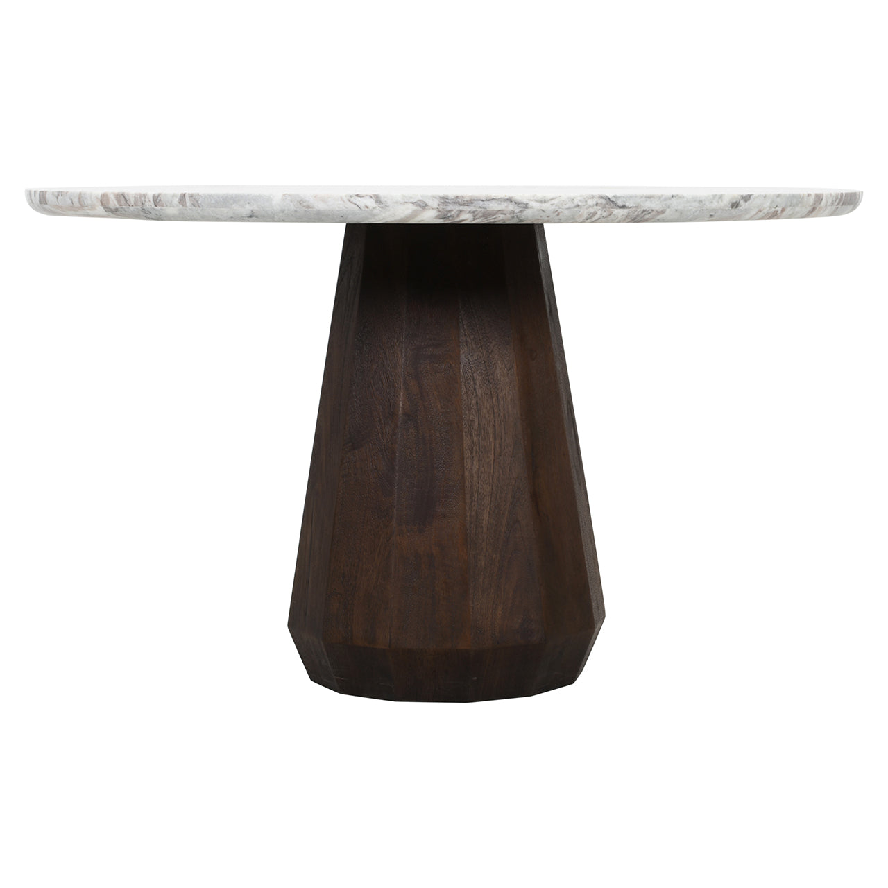 Richmond Interiors Esstisch Oberoy – Ø130 cm (Brown) Esstisch rund Richmond Interiors