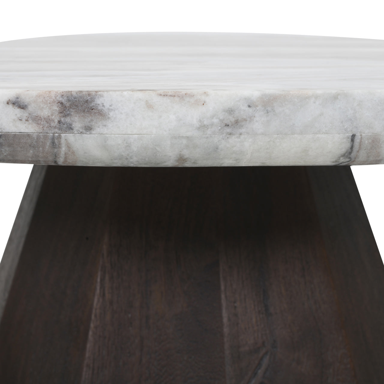 Table basse Richmond Interiors Oberoy - Ø80 cm (marron)