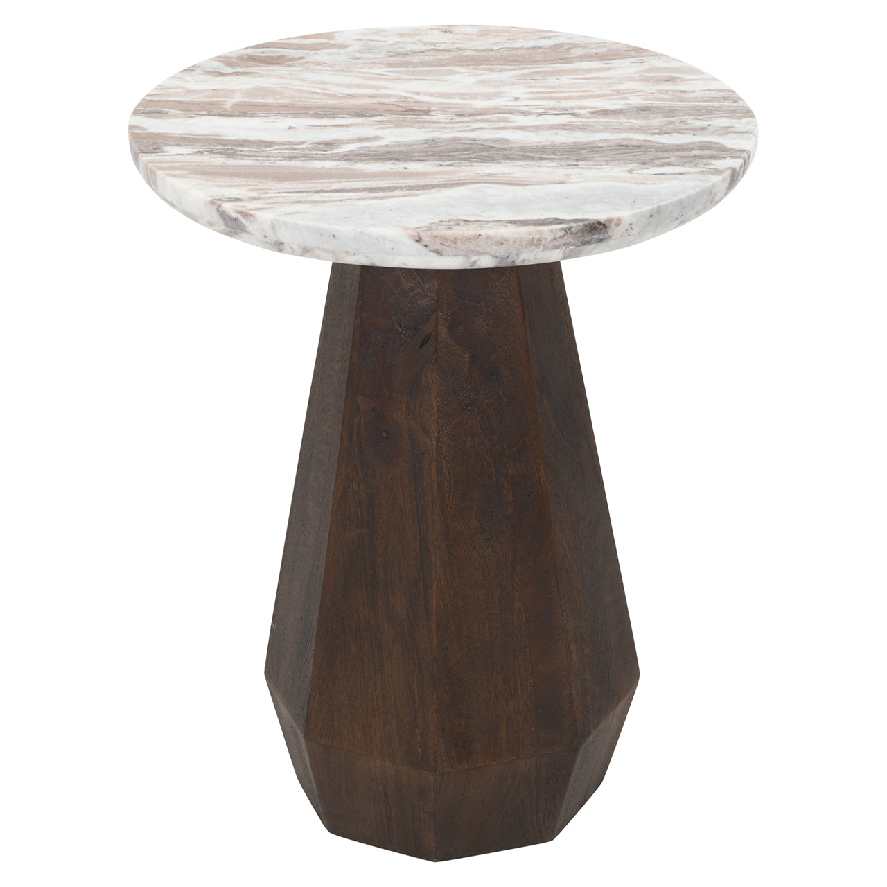 Richmond Interiors Beistelltisch Oberoy – Ø45 cm (Brown) Beistelltisch rund Richmond Interiors