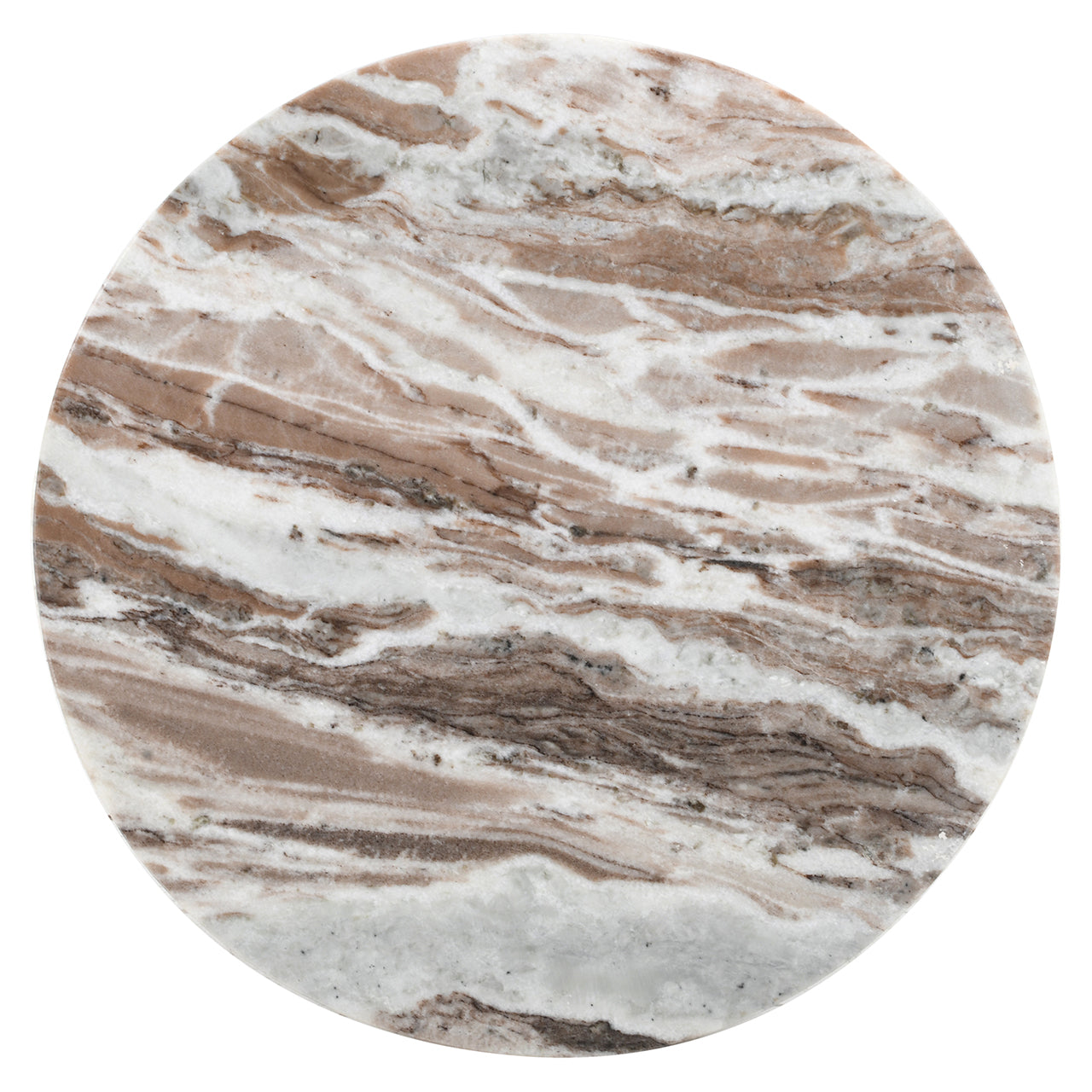 Richmond Interiors Beistelltisch Oberoy – Ø45 cm (Brown) Beistelltisch rund Richmond Interiors
