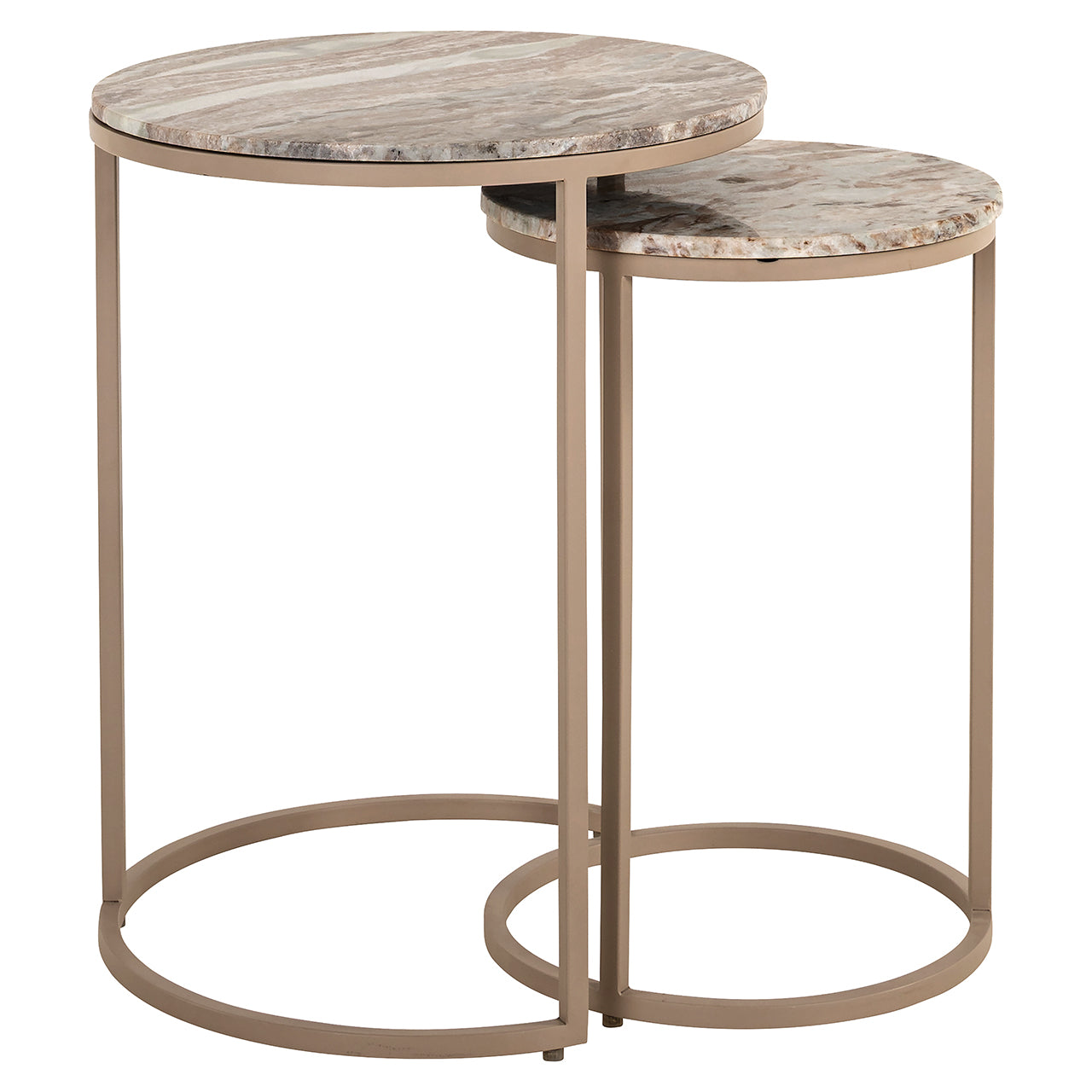 Richmond Interiors Beistelltisch Fairfax – 2er-Set (Stone) 2er-Set Beistelltische Richmond Interiors