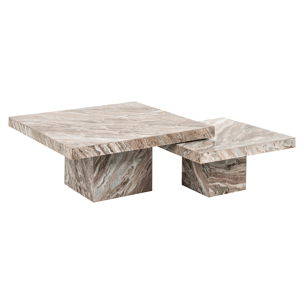 Richmond Interiors Couchtisch Rashford – 2er-Set (Stone) 2er-Set Couchtisch Richmond Interiors