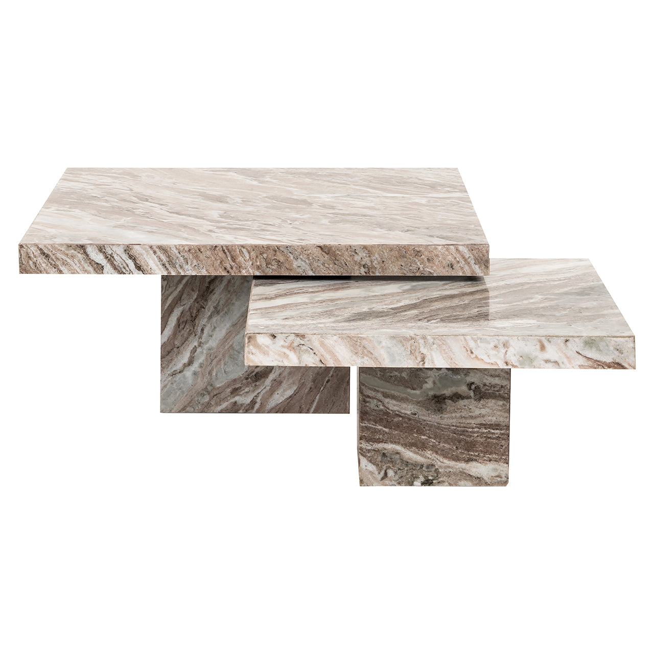 Richmond Interiors Couchtisch Rashford – 2er-Set (Stone) 2er-Set Couchtisch Richmond Interiors